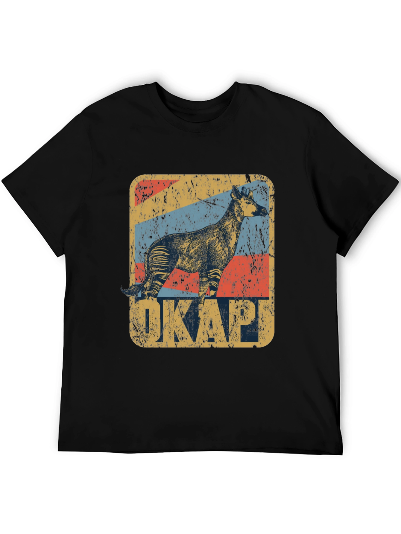 Okapi Retro Style Graphic T-Shirt