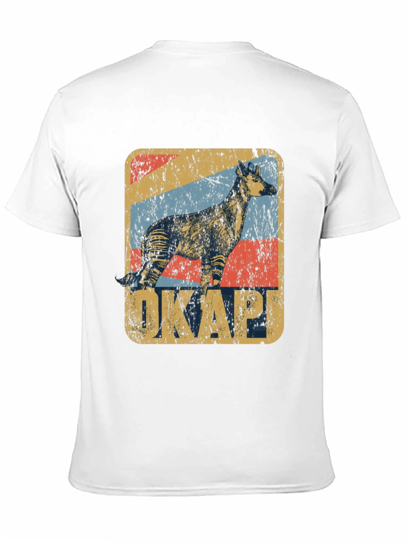 Okapi Retro Style Graphic T-Shirt