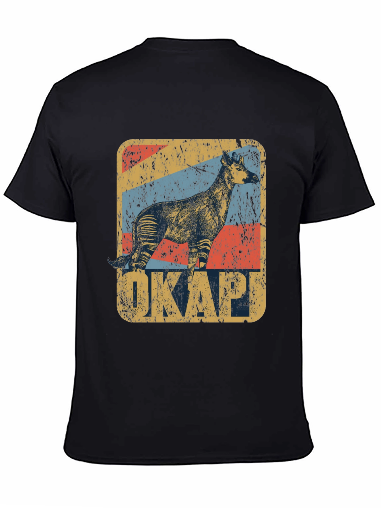 Okapi Retro Style Graphic T-Shirt