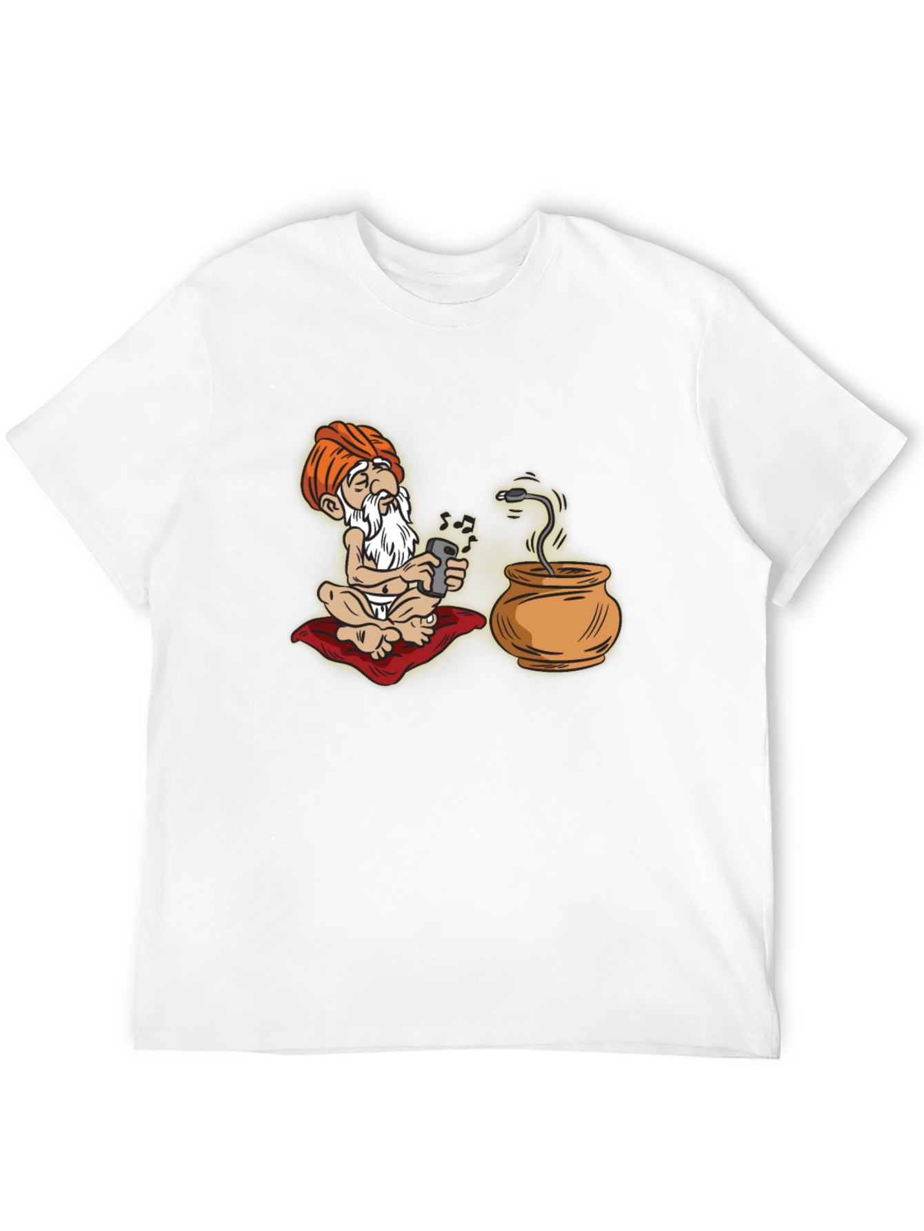 Cartoon Guru Tech T-Shirt - Funny Graphic Tee
