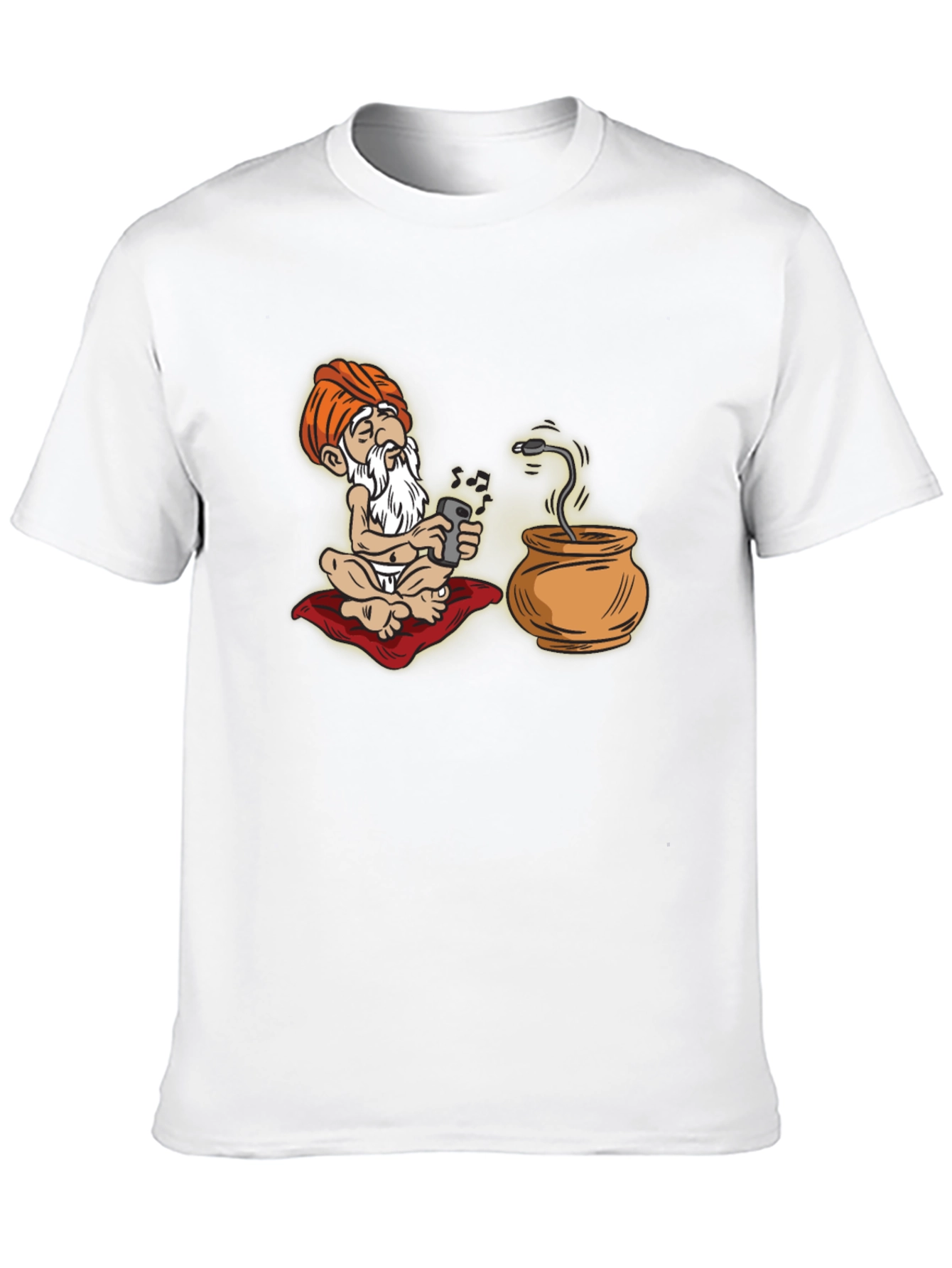 Cartoon Guru Tech T-Shirt - Funny Graphic Tee