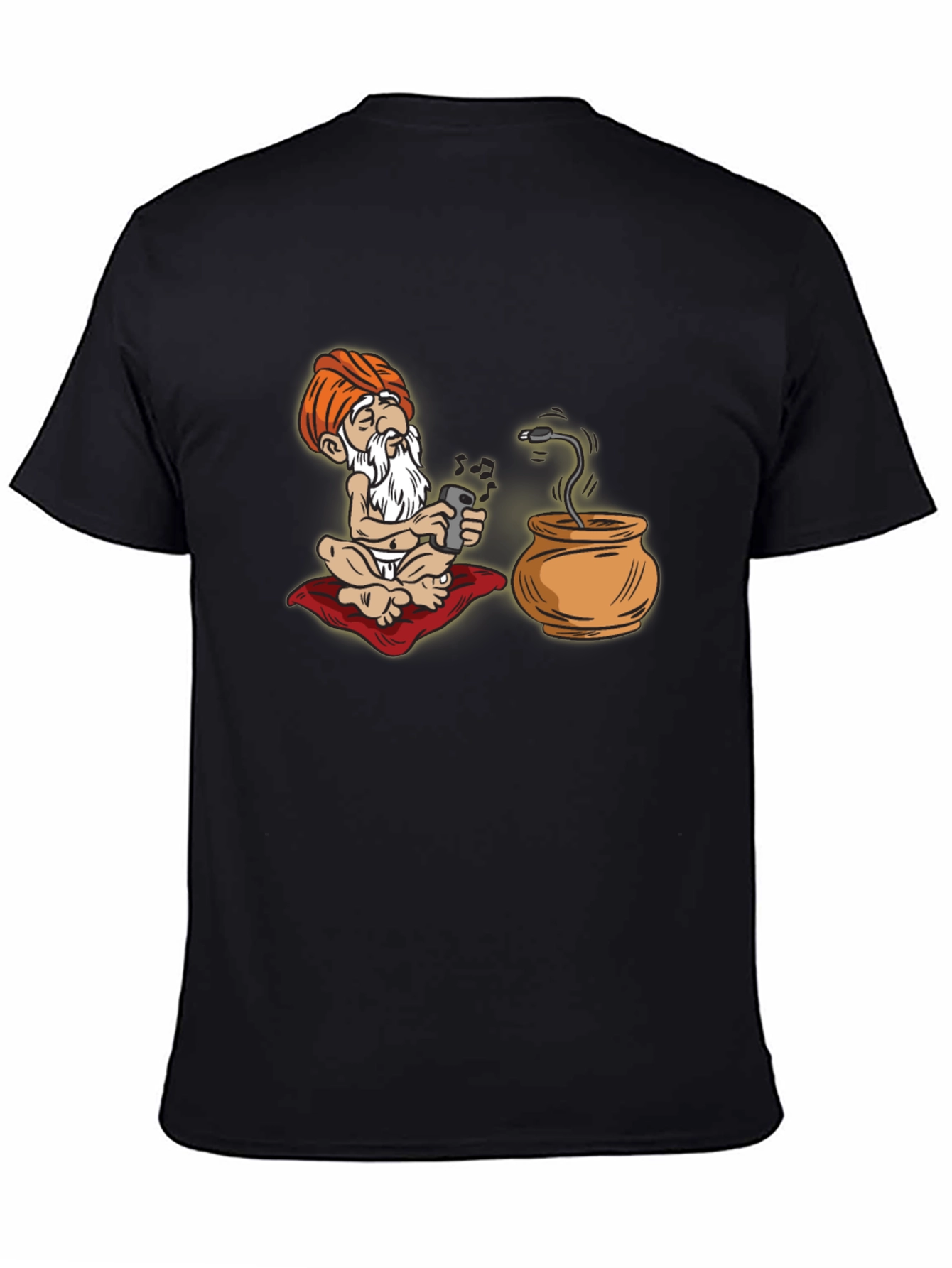 Cartoon Guru Tech T-Shirt - Funny Graphic Tee