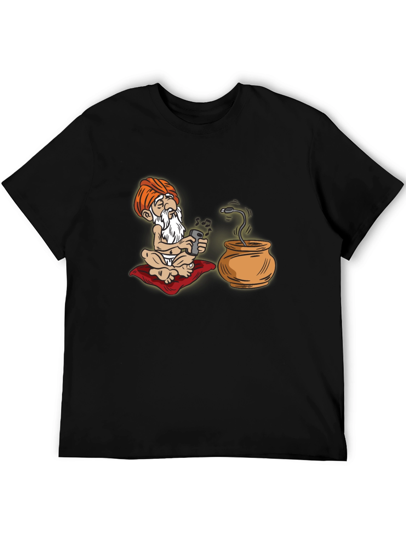 Cartoon Guru Tech T-Shirt - Funny Graphic Tee