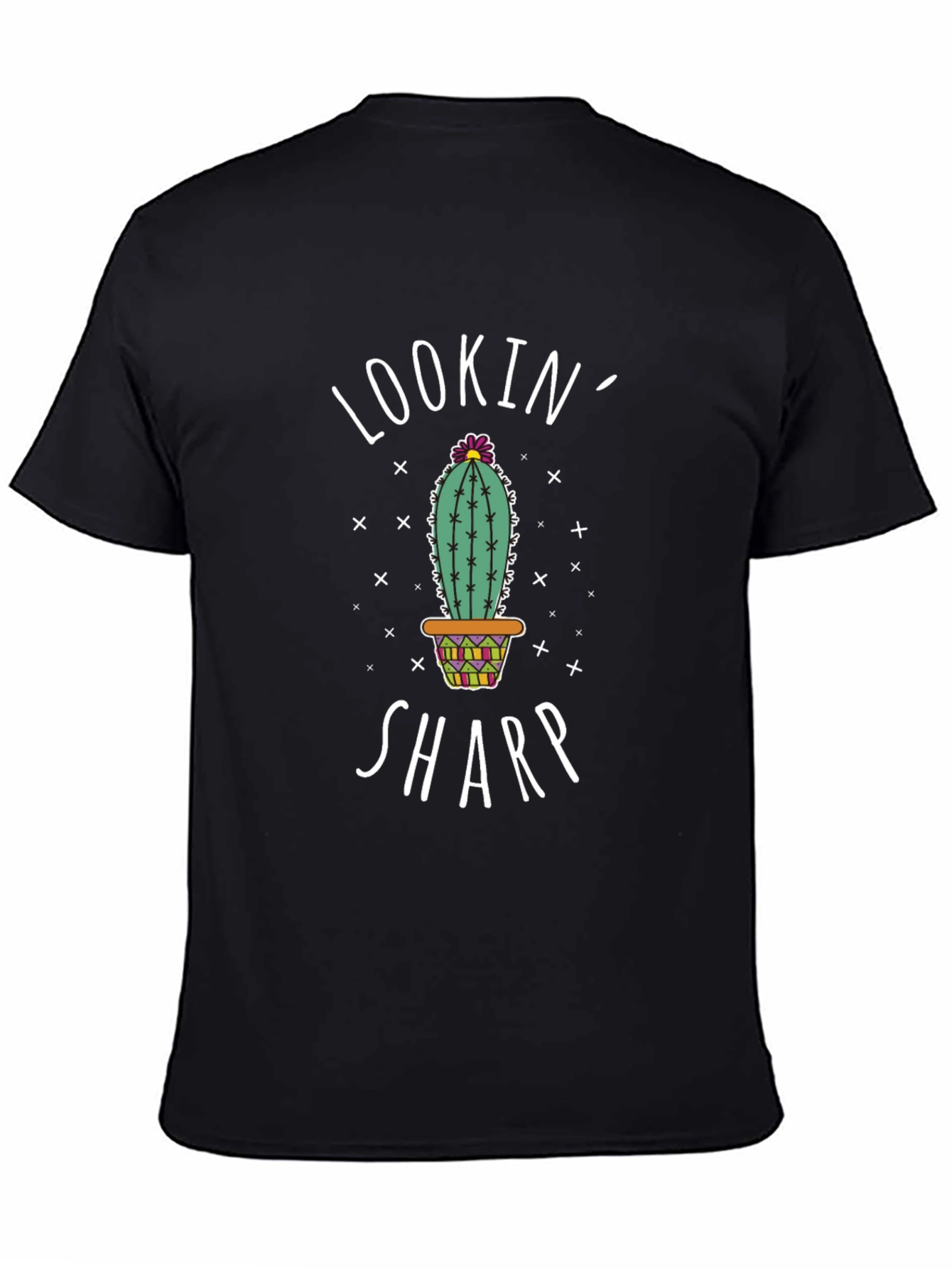 Lookin Sharp Cactus Graphic Tee - Trendy Unisex T-Shirt