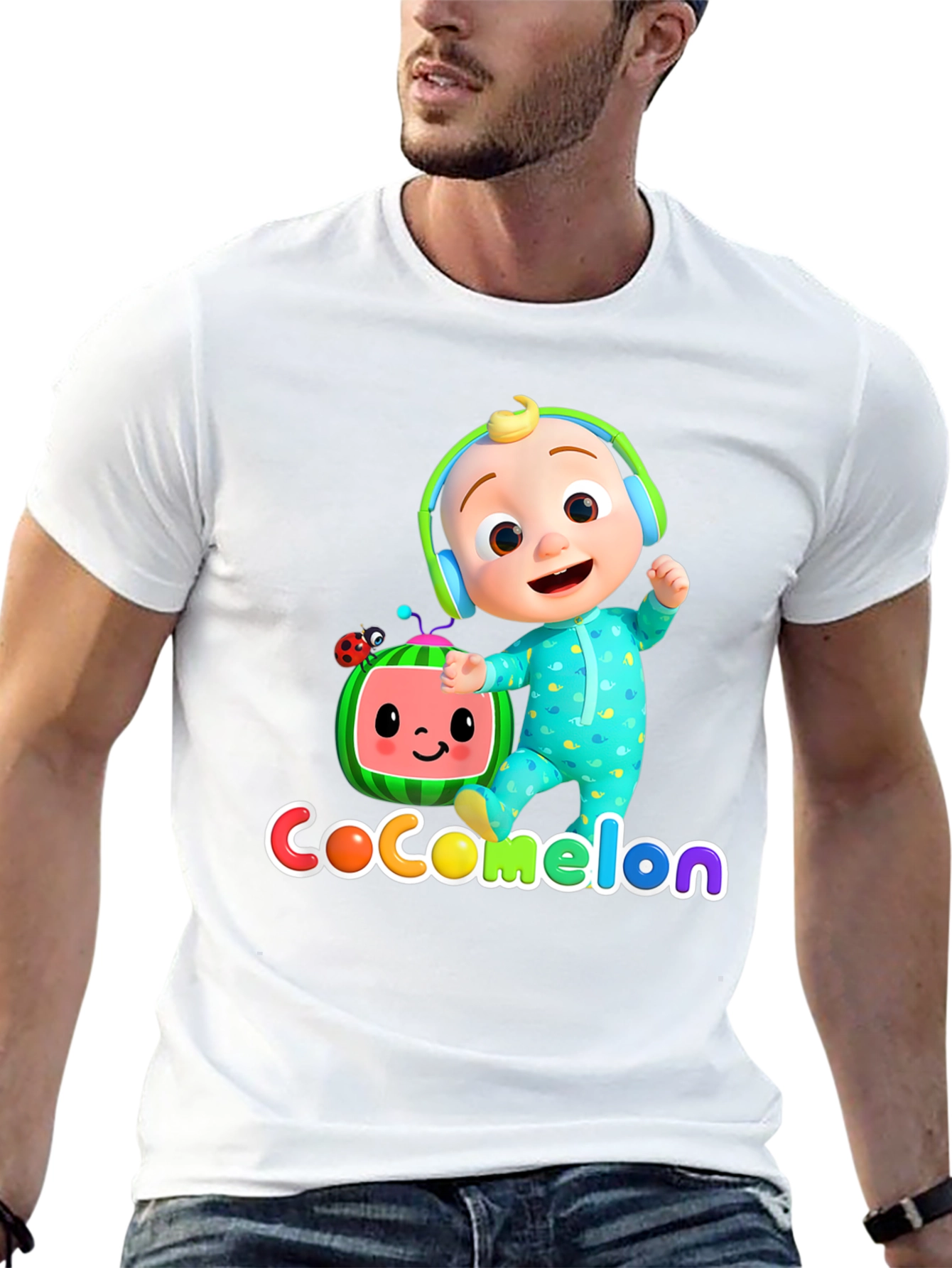 Cocomelon Black Graphic Tee