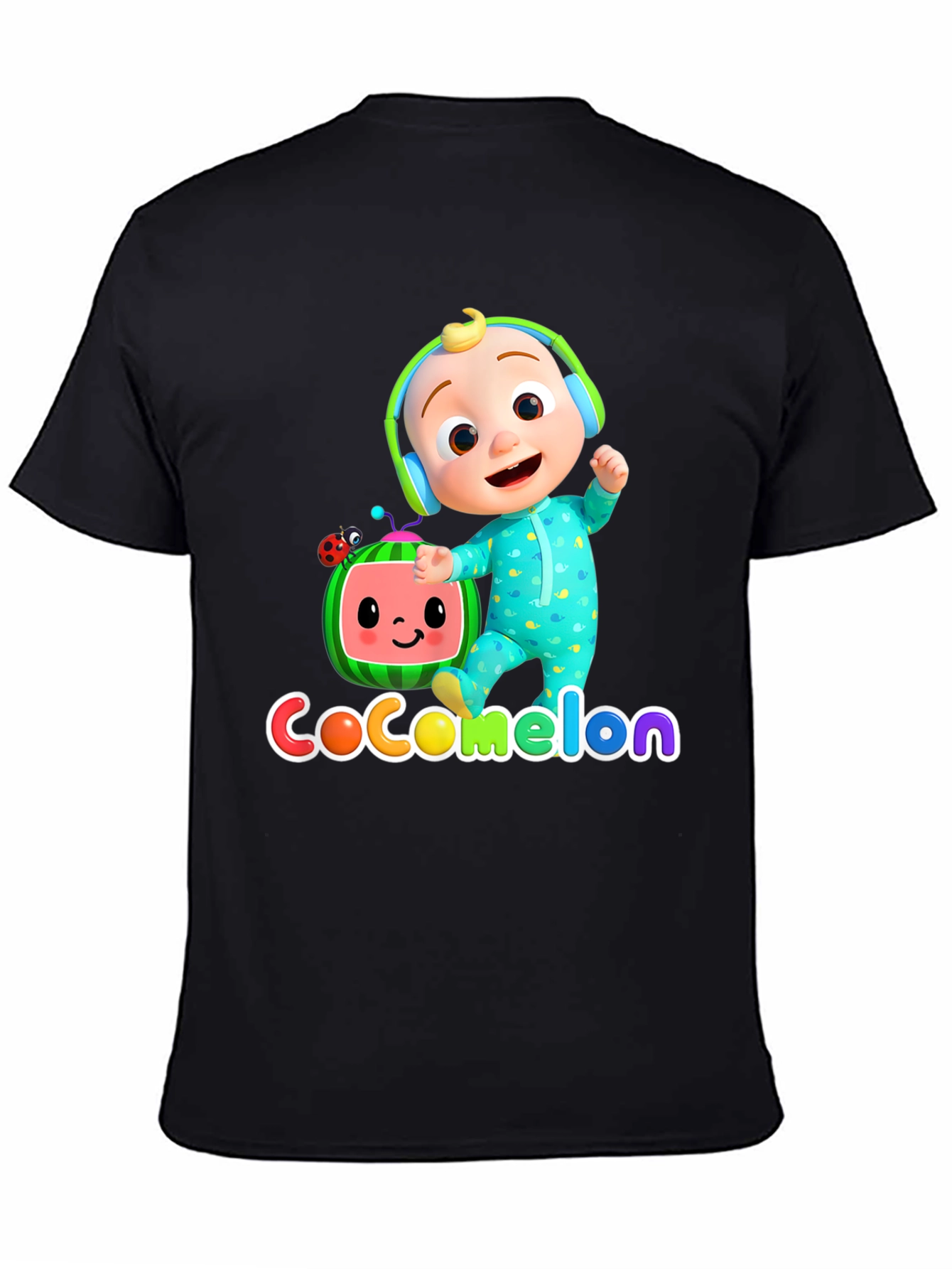Cocomelon Black Graphic Tee
