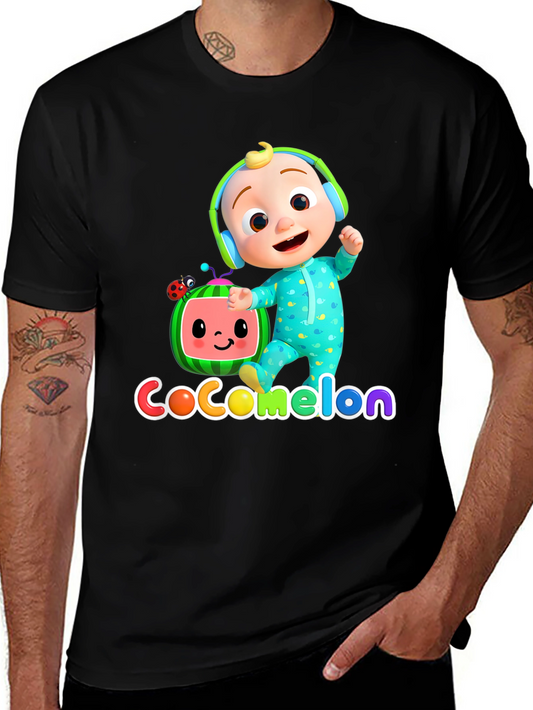 Cocomelon Black Graphic Tee