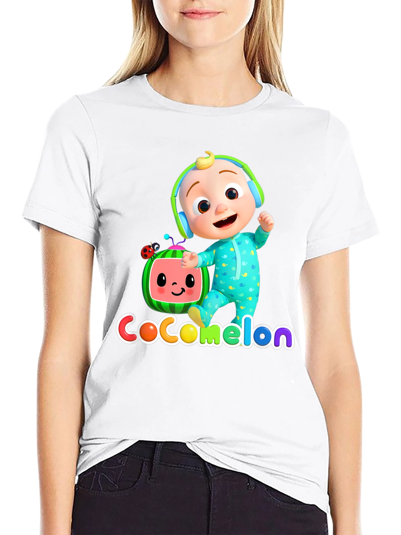 Cocomelon Black Graphic Tee