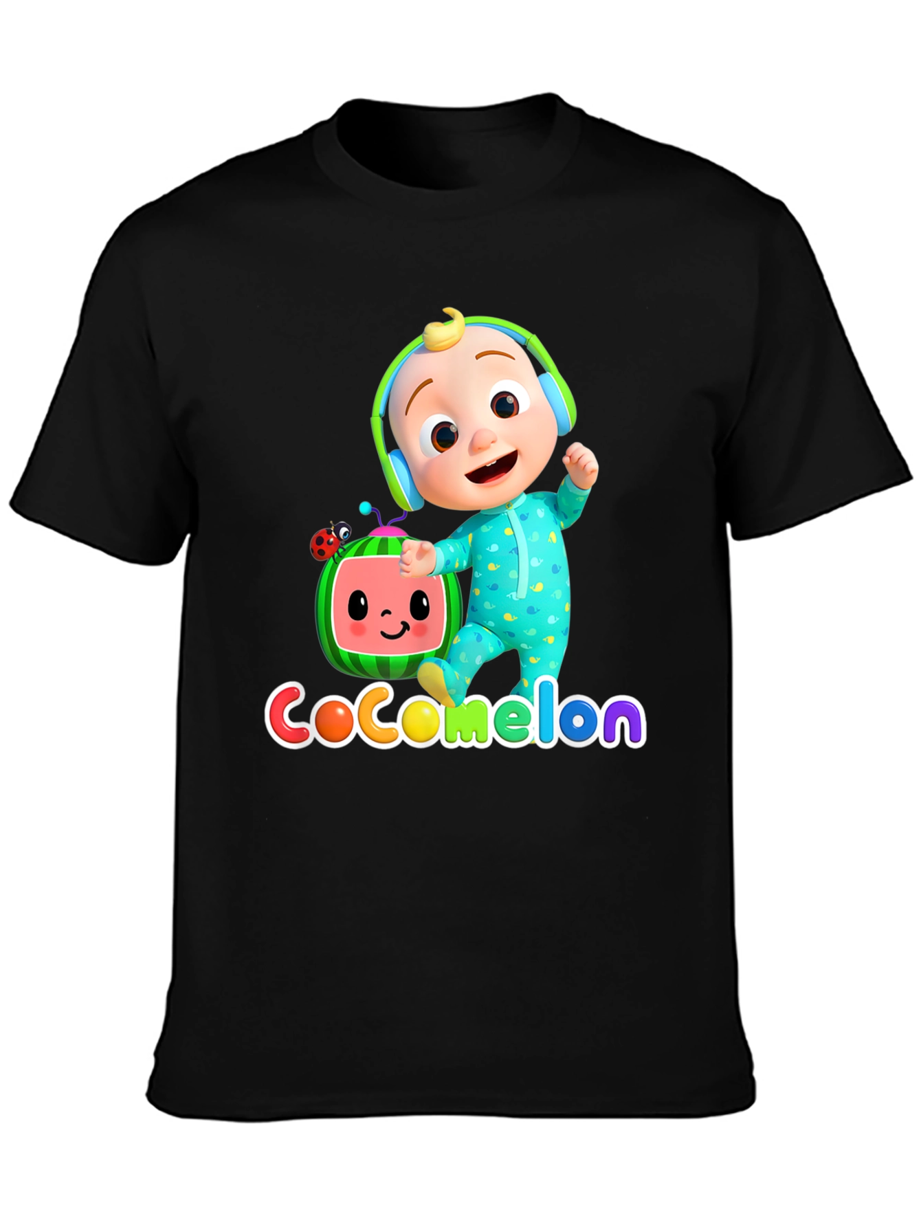 Cocomelon Black Graphic Tee