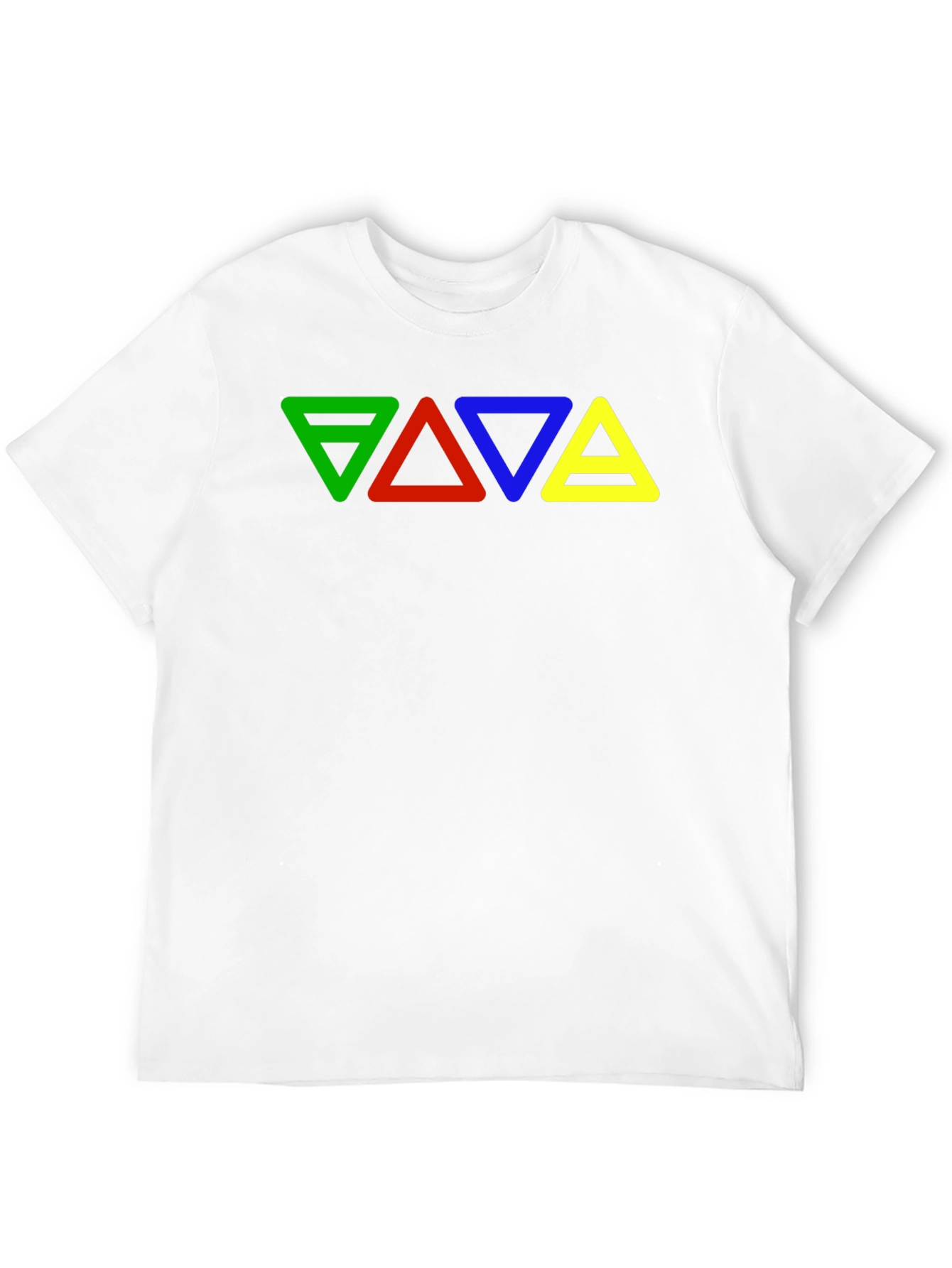 Elemental Triangles Black T-Shirt