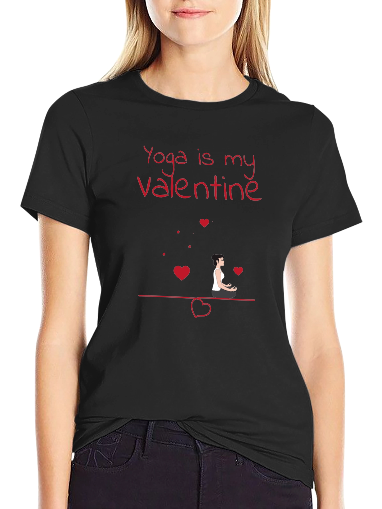 Yoga is My Valentine Graphic T-Shirt