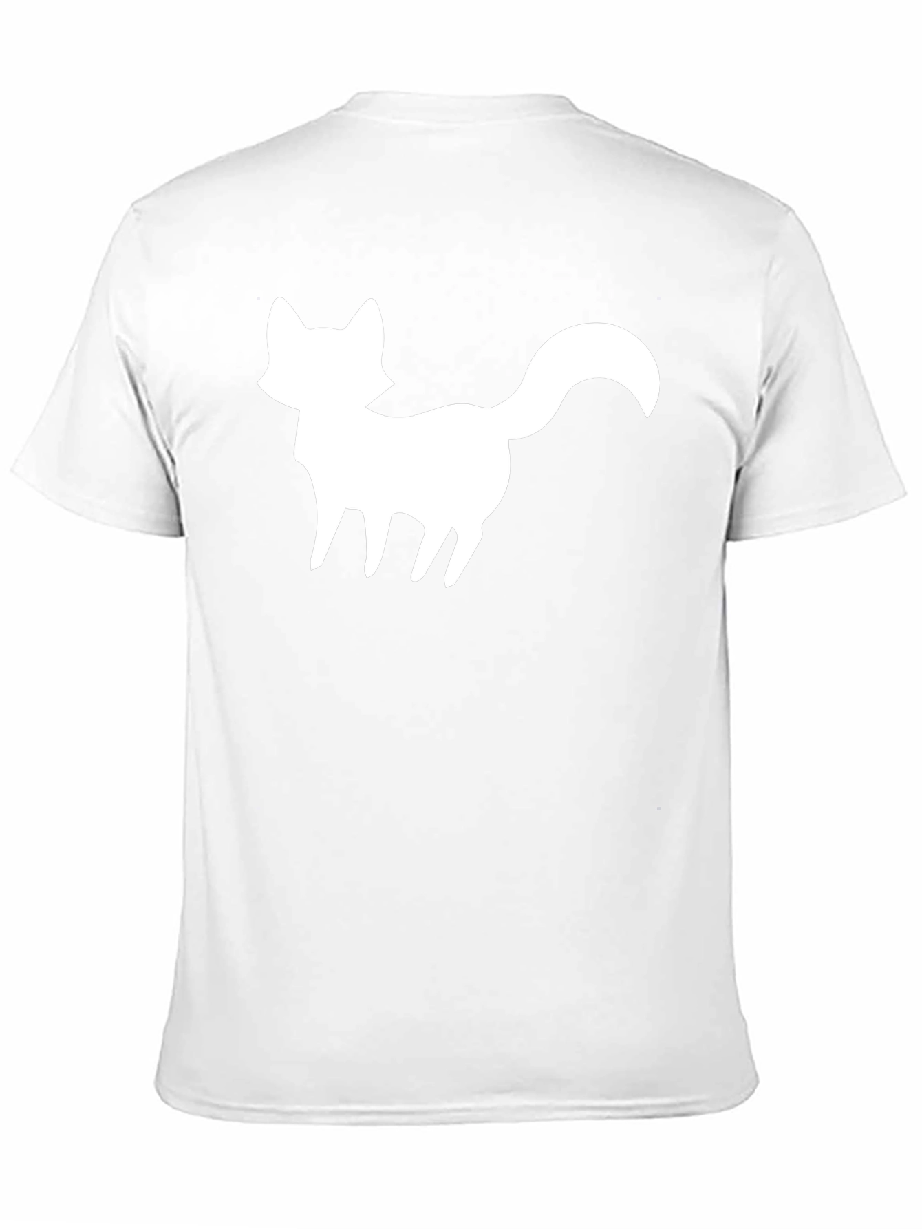 Fox Silhouette Graphic Tee - Black Cotton Blend