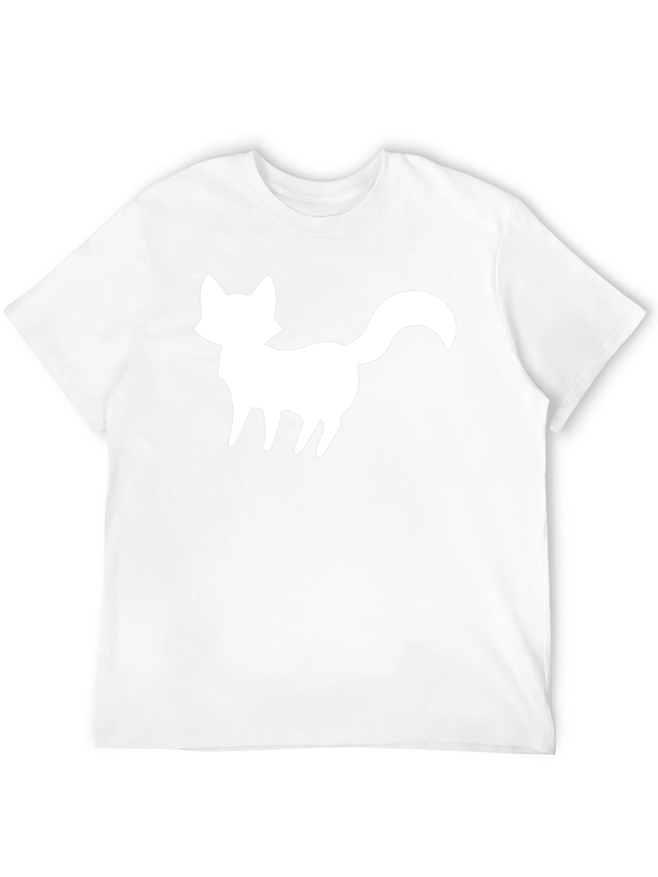 Fox Silhouette Graphic Tee - Black Cotton Blend