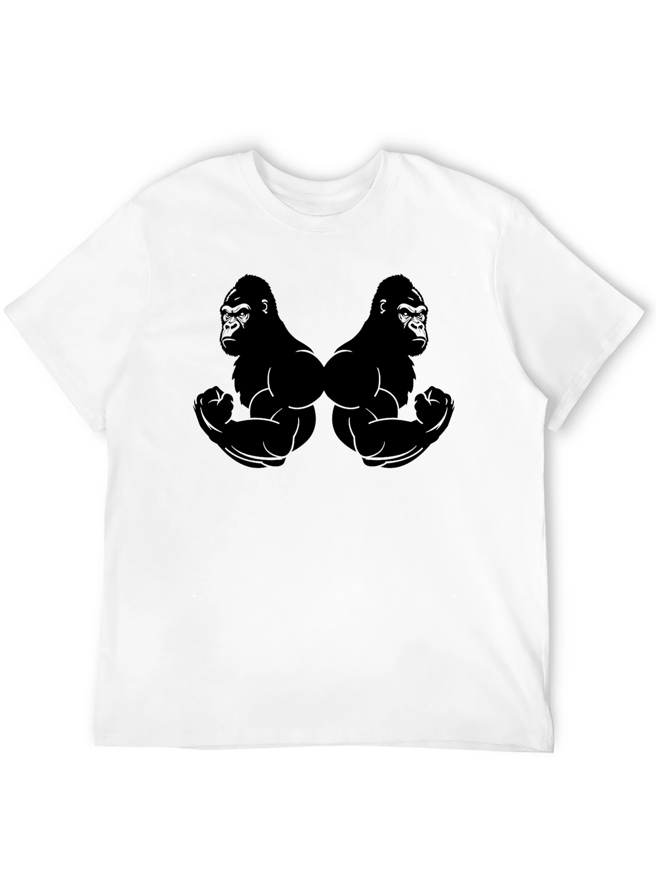 Gorilla Muscle Mens Black T-Shirt
