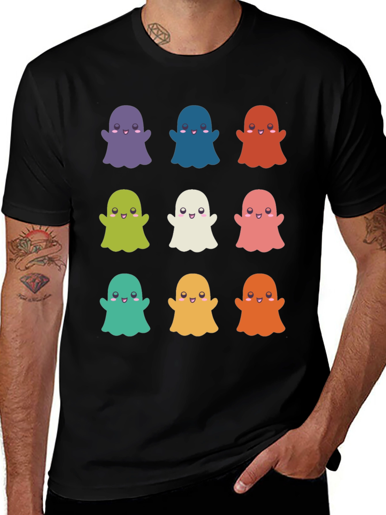 Cute Ghosts T-Shirt - Halloween Apparel