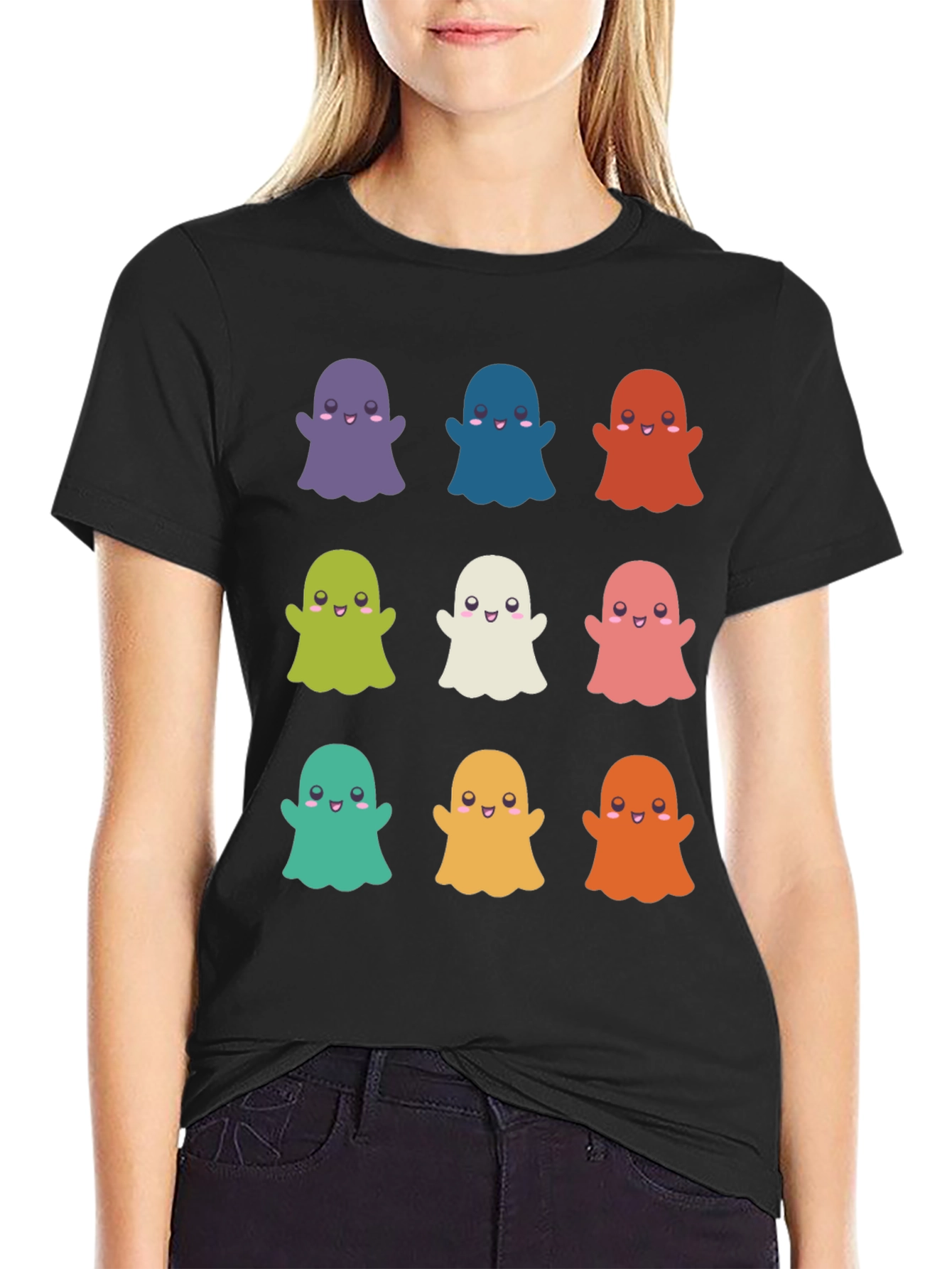 Cute Ghosts T-Shirt - Halloween Apparel