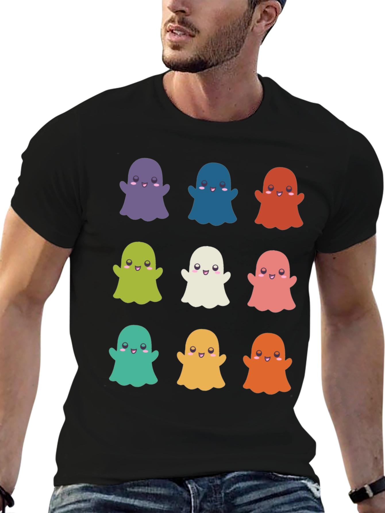 Cute Ghosts T-Shirt - Halloween Apparel