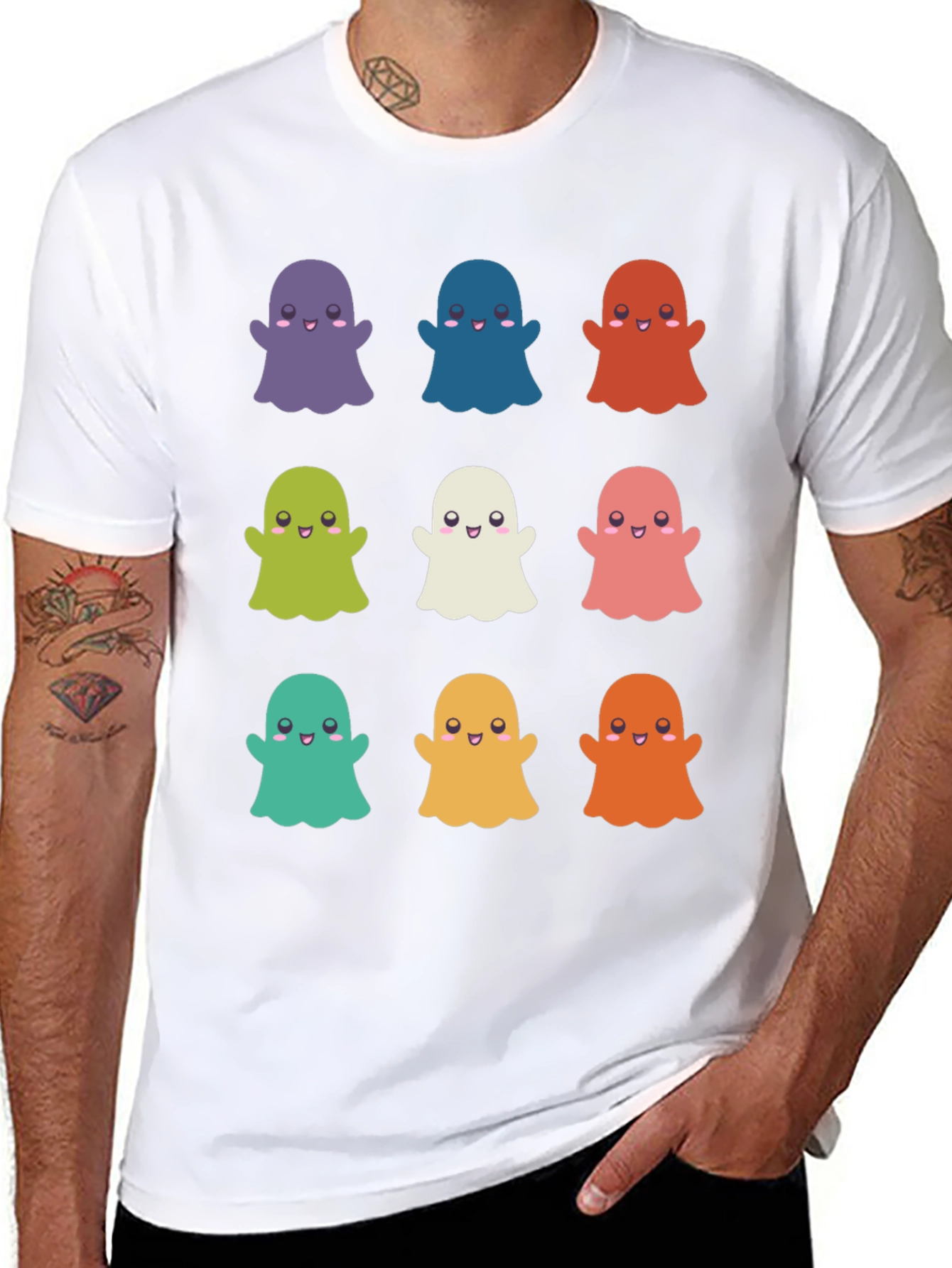 Cute Ghosts T-Shirt - Halloween Apparel