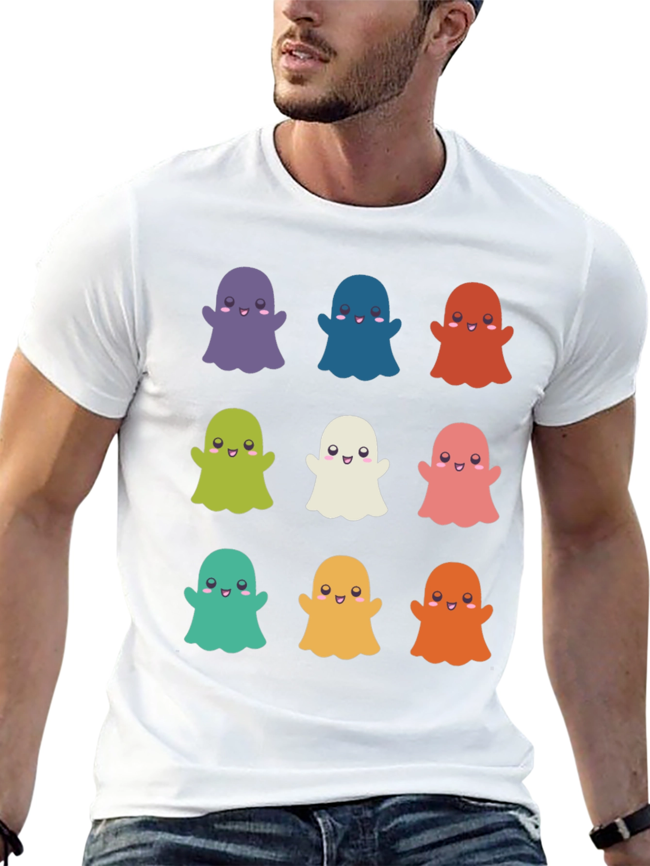 Cute Ghosts T-Shirt - Halloween Apparel