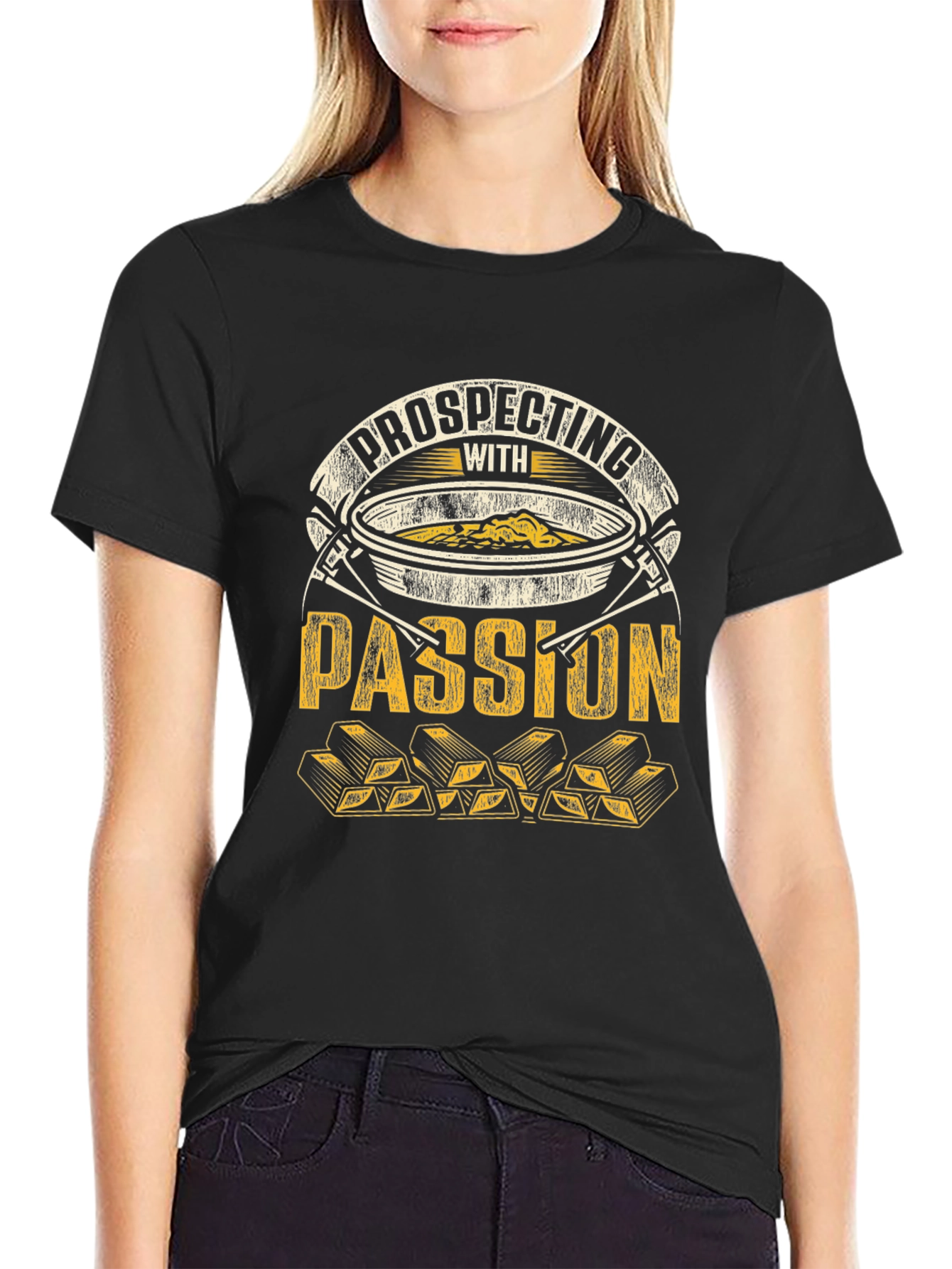 Prospecting with Passion T-Shirt - Gold Mining Design