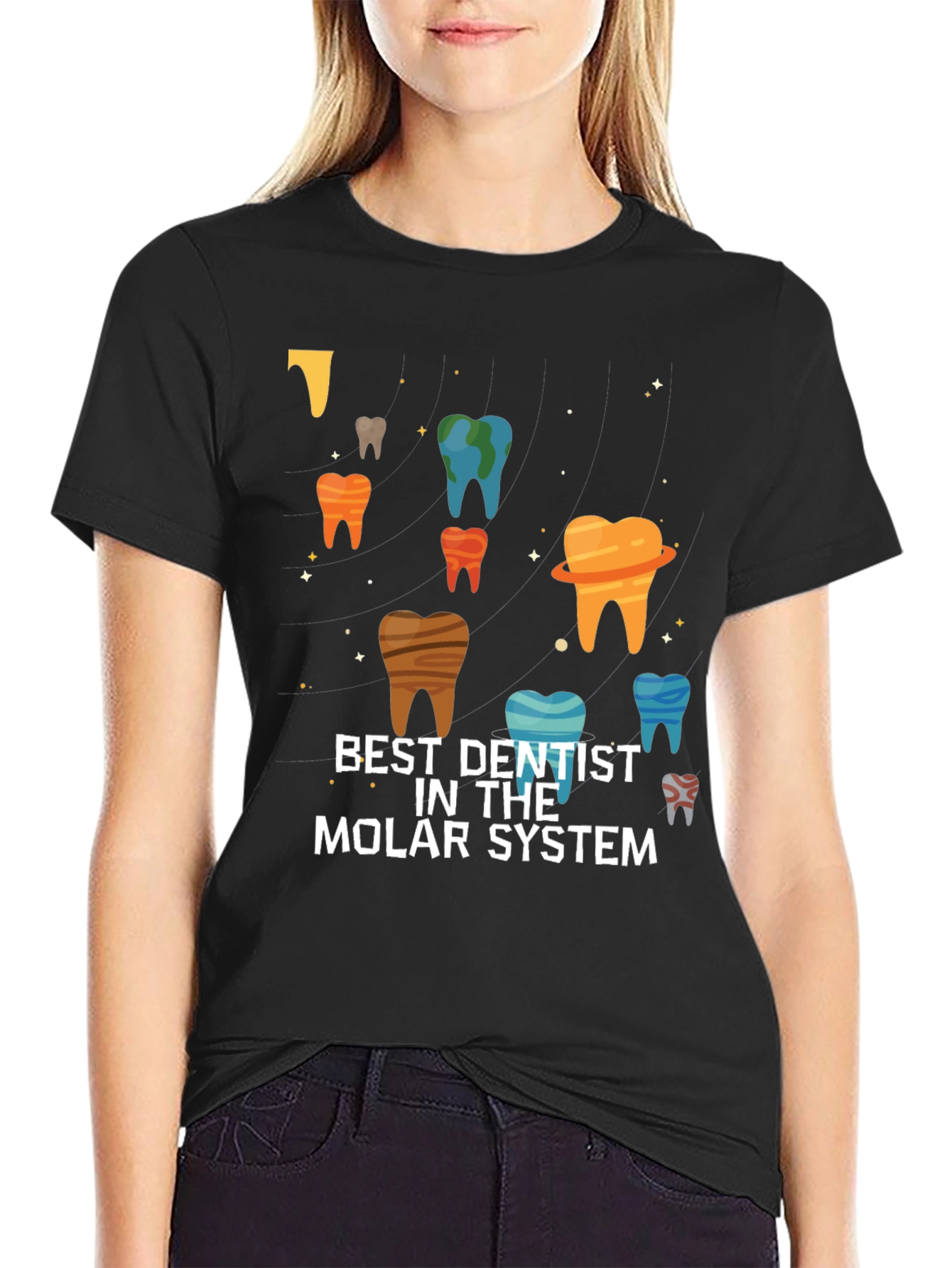 Best Dentist in the Molar System Graphic Tee