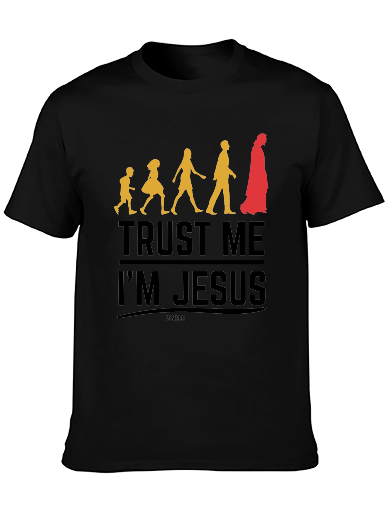 Trust Me Im Jesus Black Graphic Tee