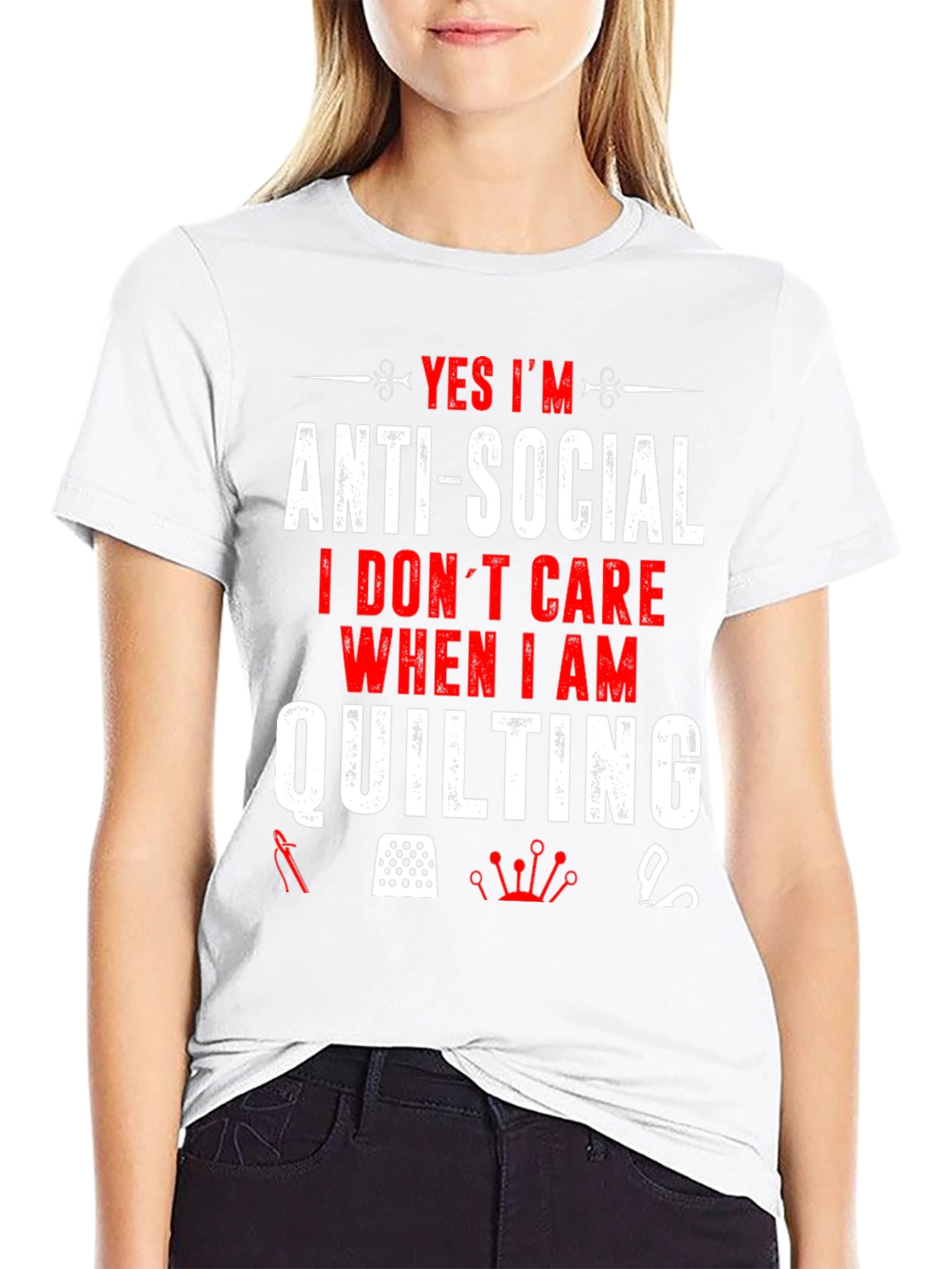 Anti-Social Quilting T-Shirt