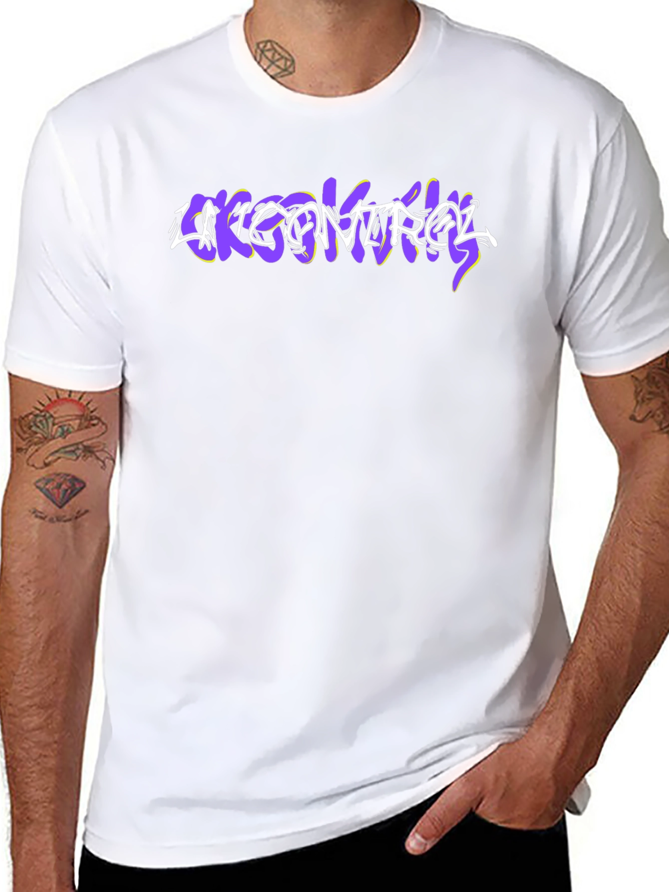 Like Control Black Graphic T-Shirt
