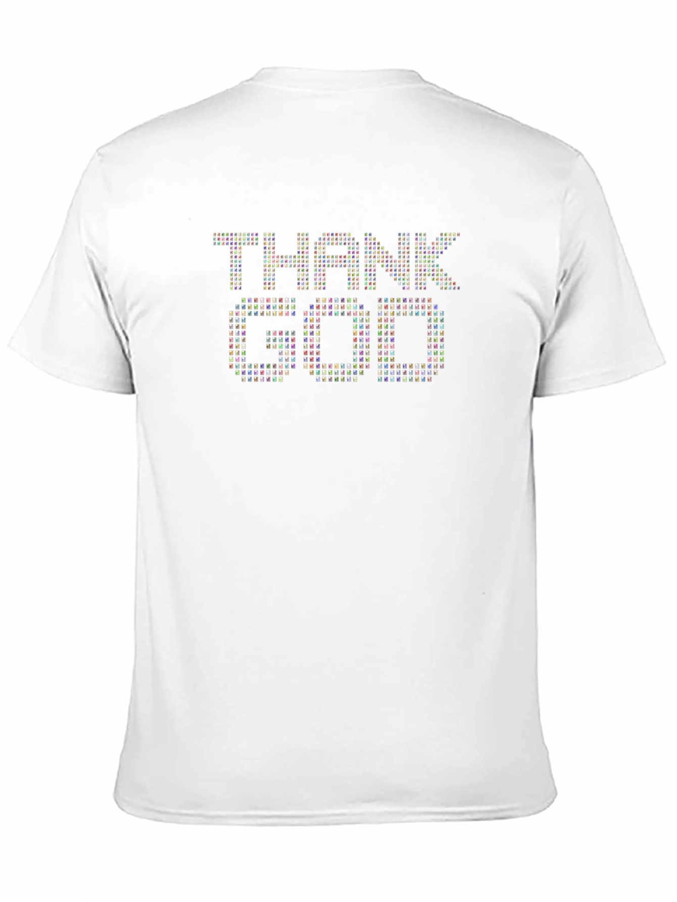 Thank God Graphic Print Black T-Shirt