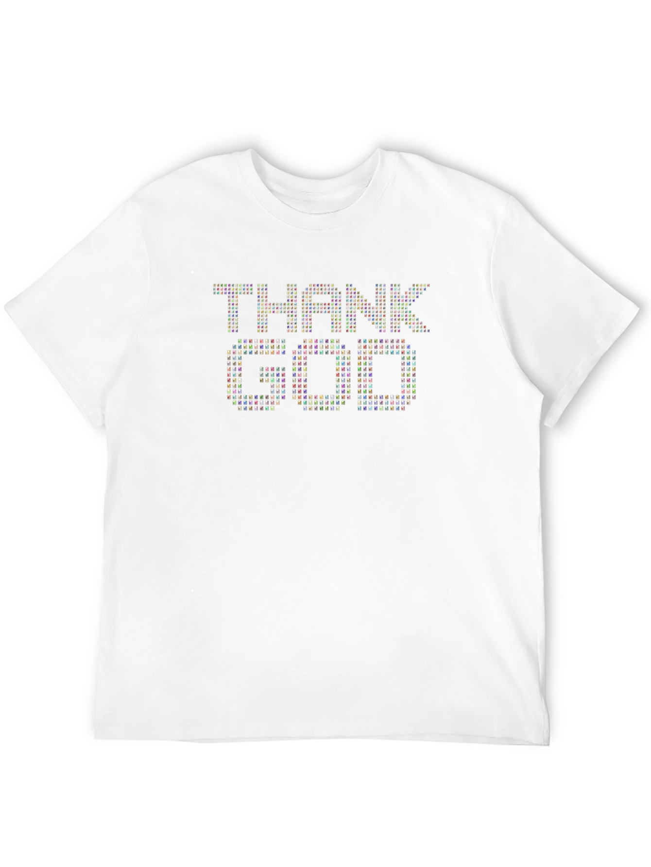Thank God Graphic Print Black T-Shirt