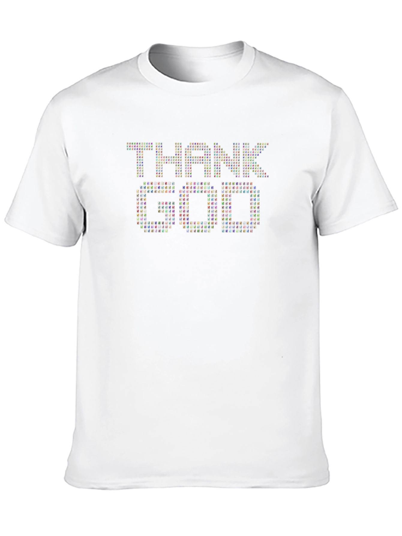 Thank God Graphic Print Black T-Shirt