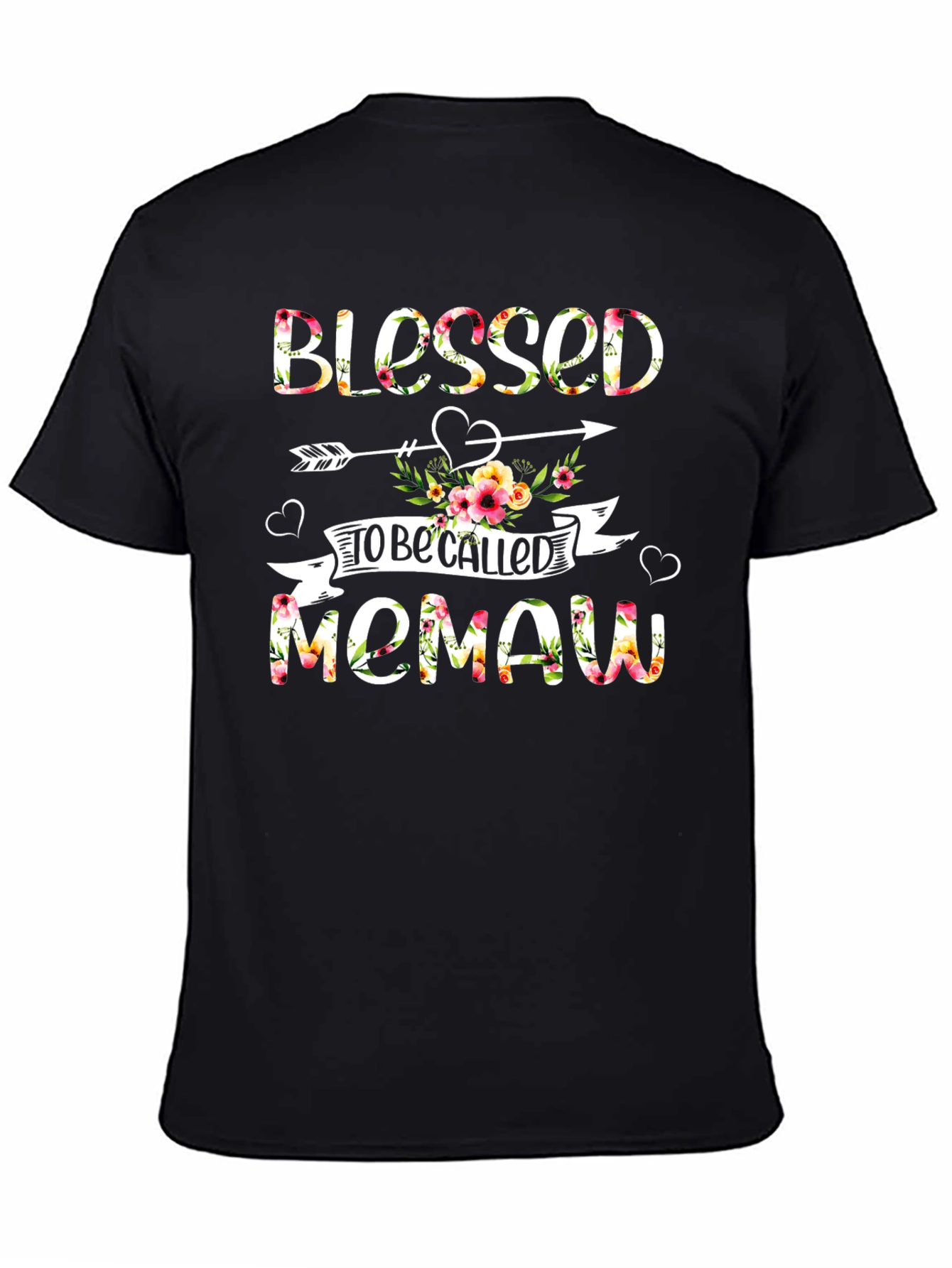Blessed To Be Called Memaw Floral Graphic Tee