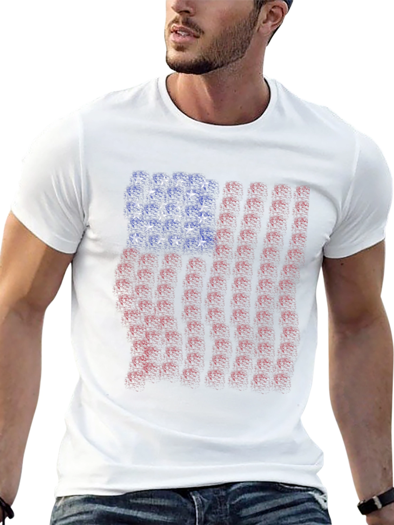 American Flag T-Shirt Black Patriotic USA Pride