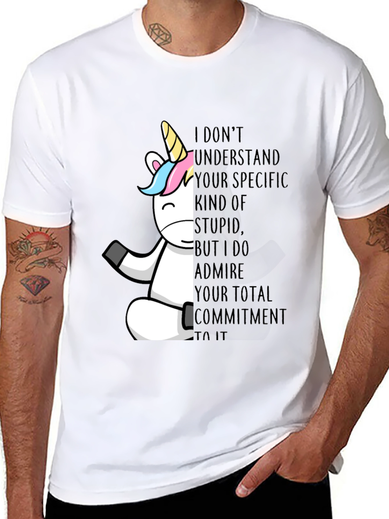 Unicorn Commitment T-Shirt - Black