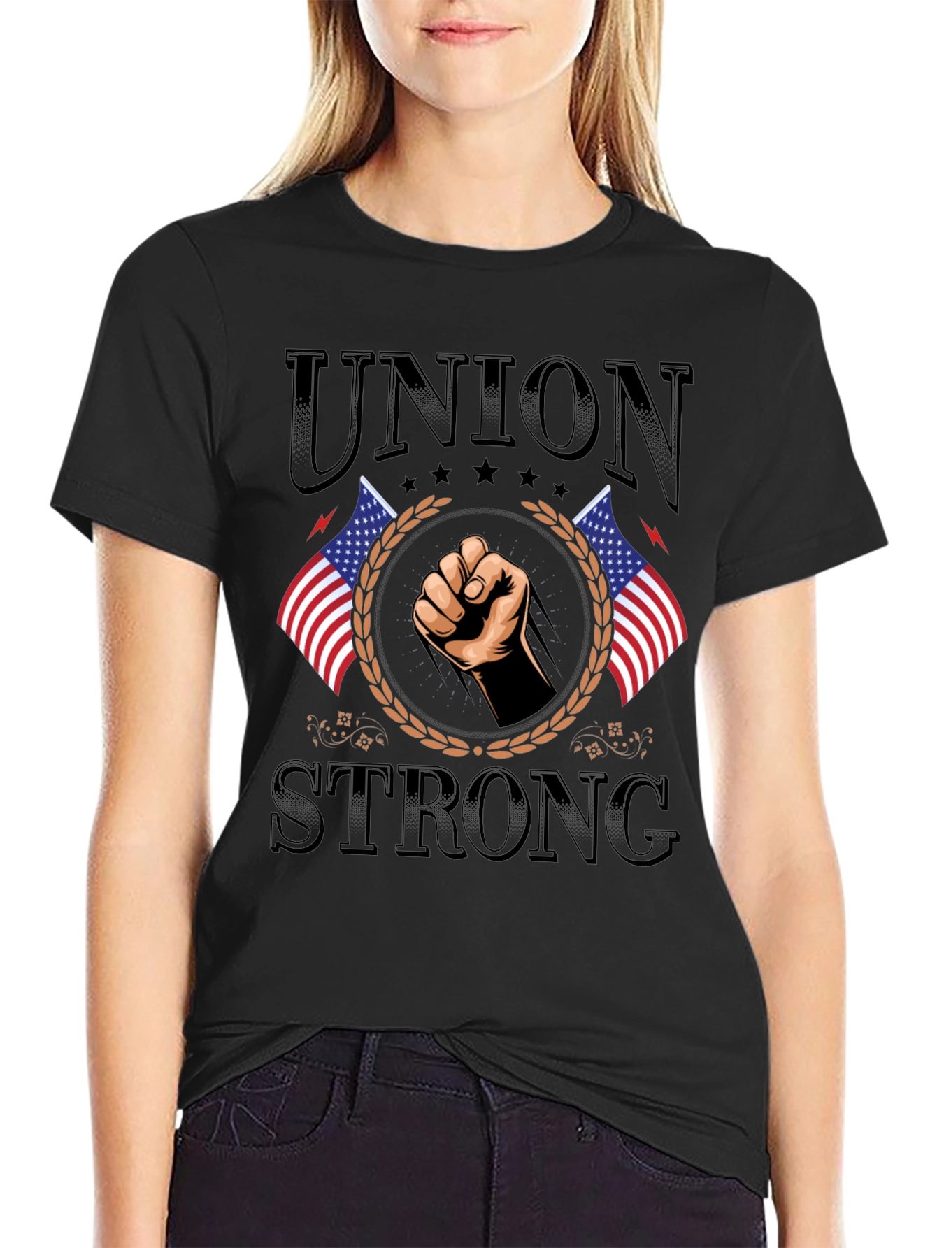 Union Strong American Flag T-Shirt