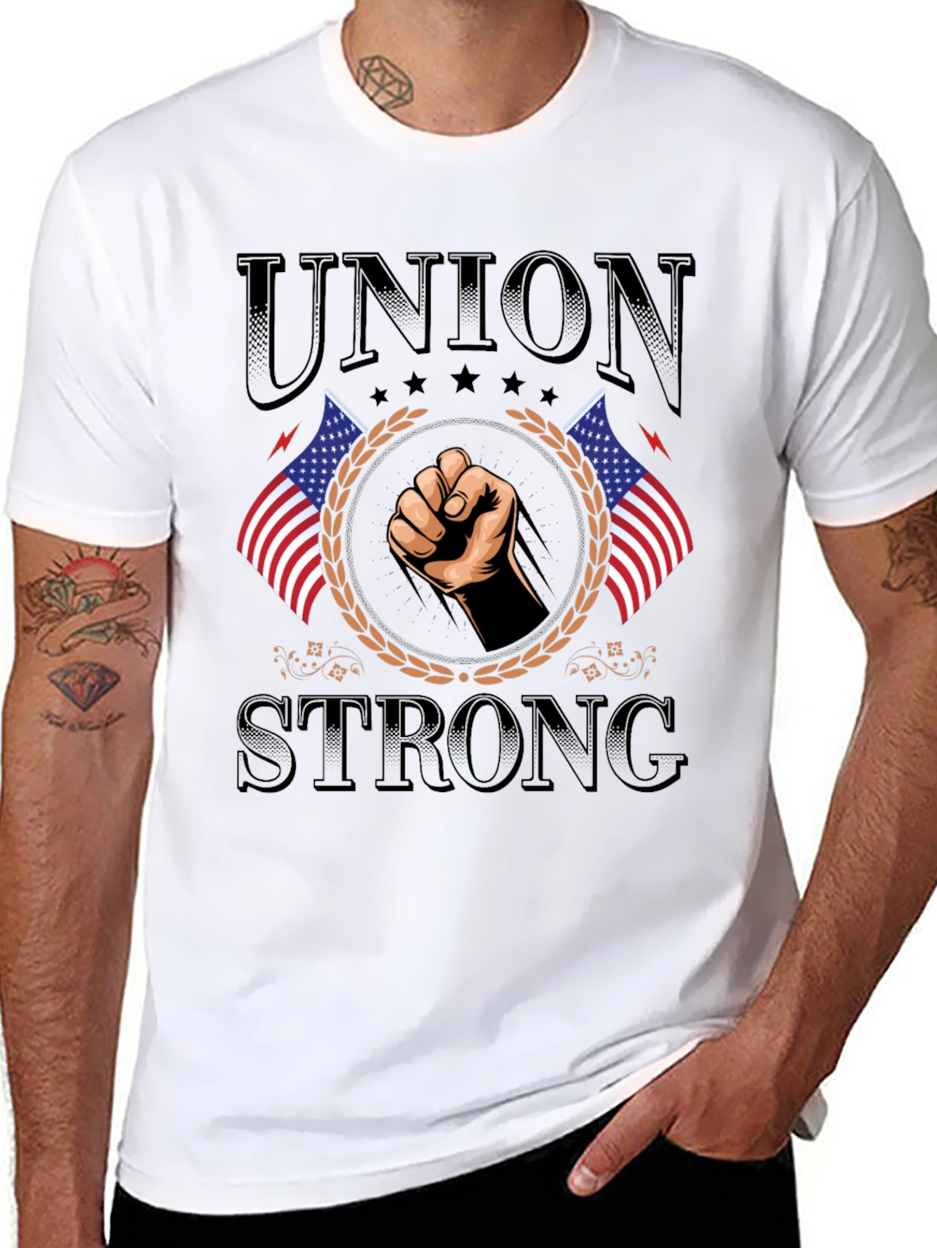 Union Strong American Flag T-Shirt