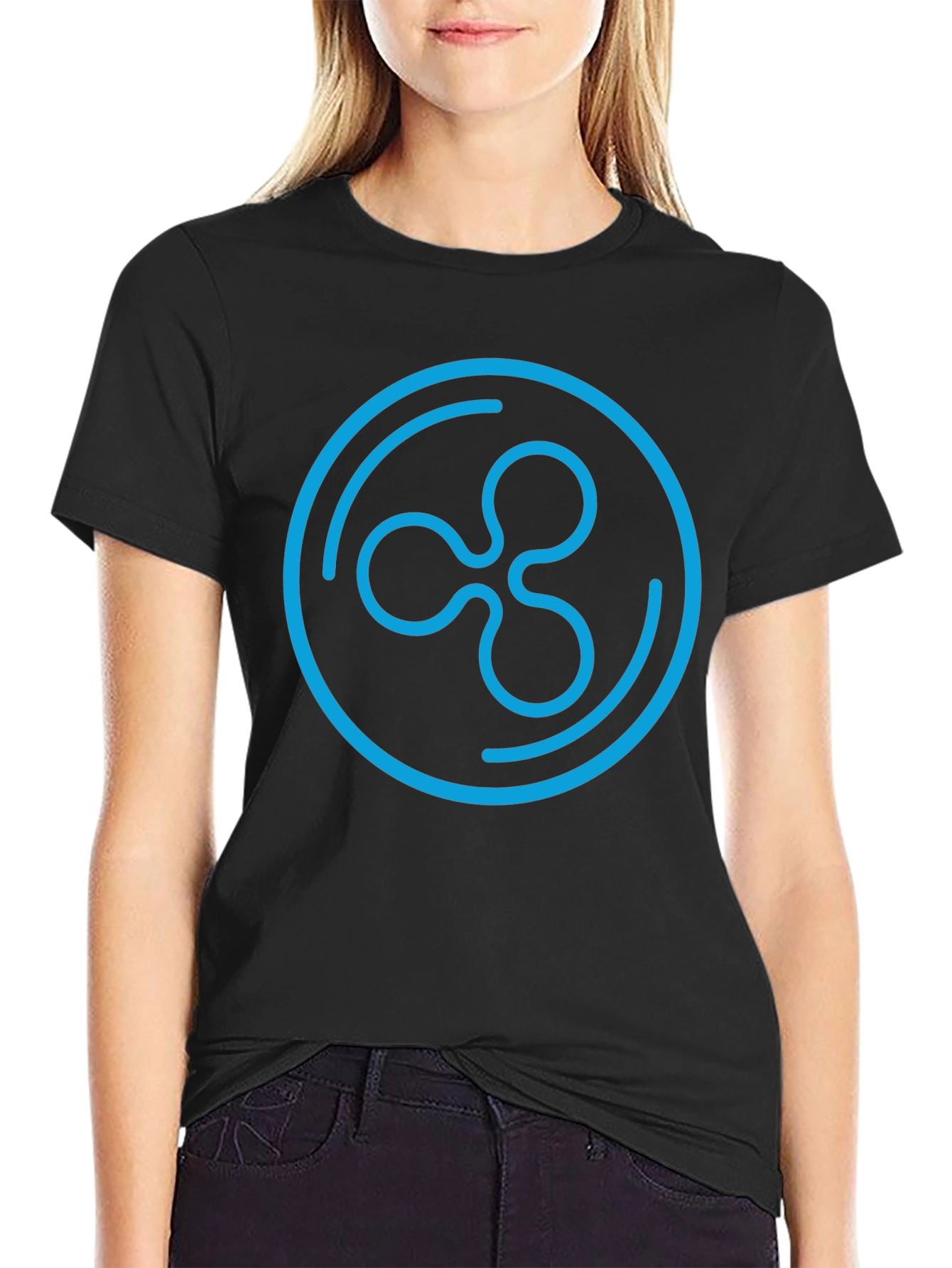 Ripple XRP Crypto T-Shirt - Black