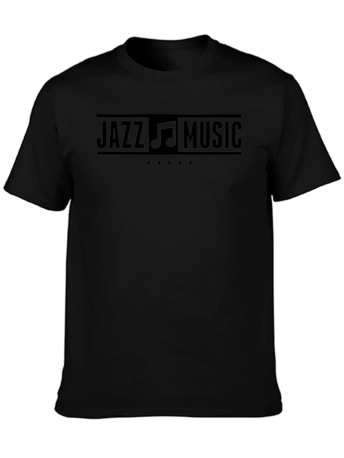 Jazz Music Black Graphic Tee