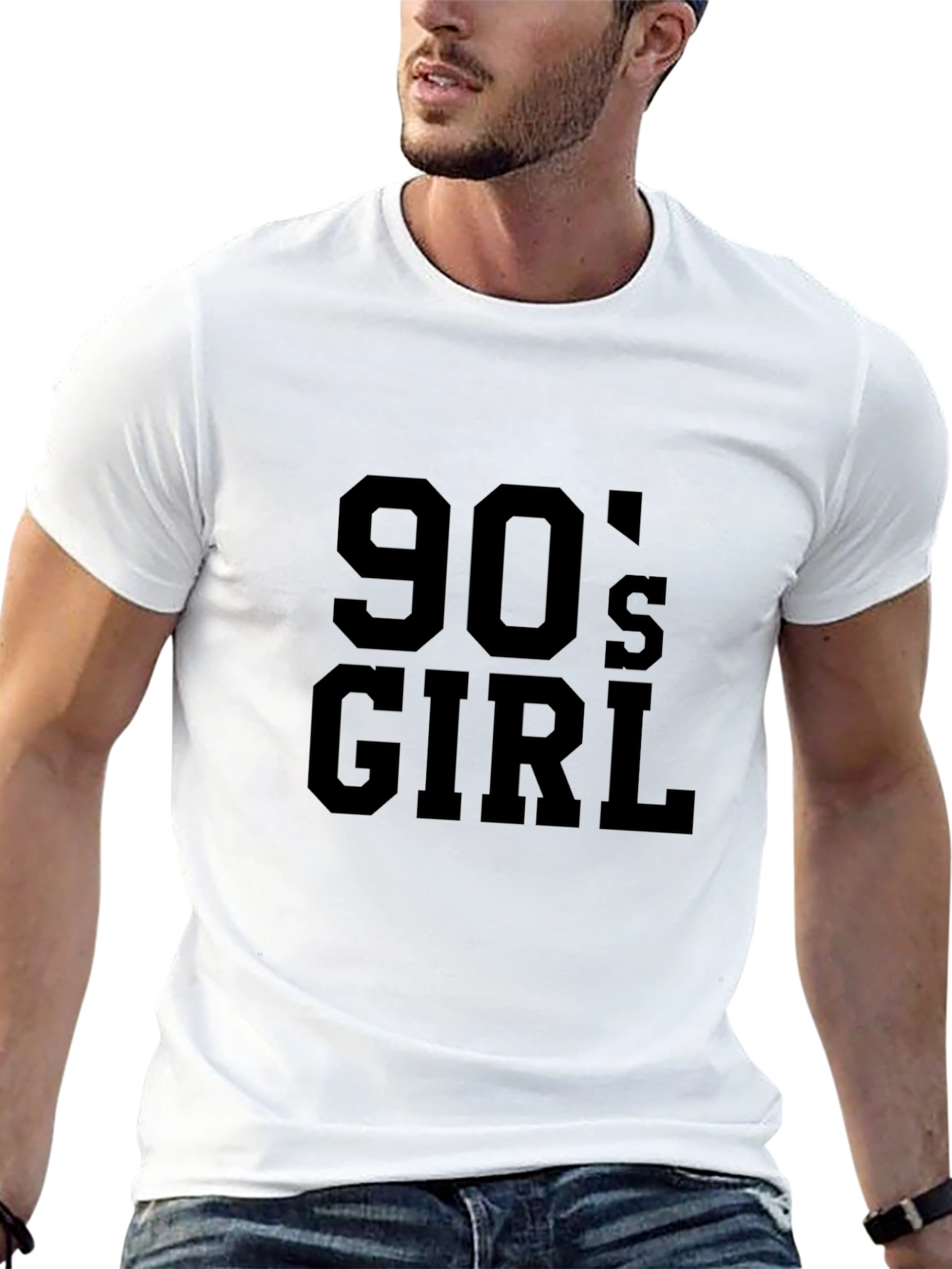 90s Girl Graphic Tee - Trendy Retro Style