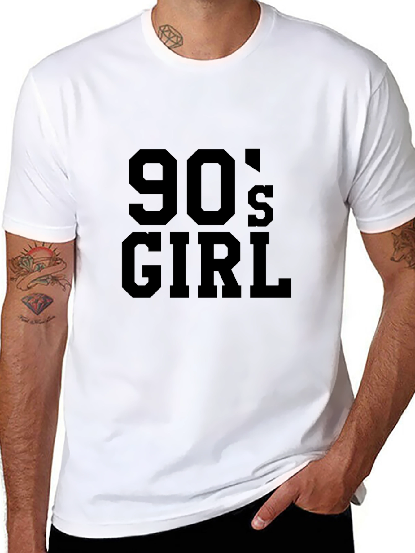 90s Girl Graphic Tee - Trendy Retro Style