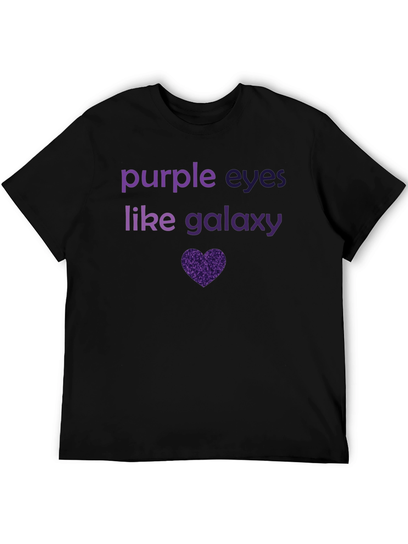Purple Eyes Galaxy Graphic Tee