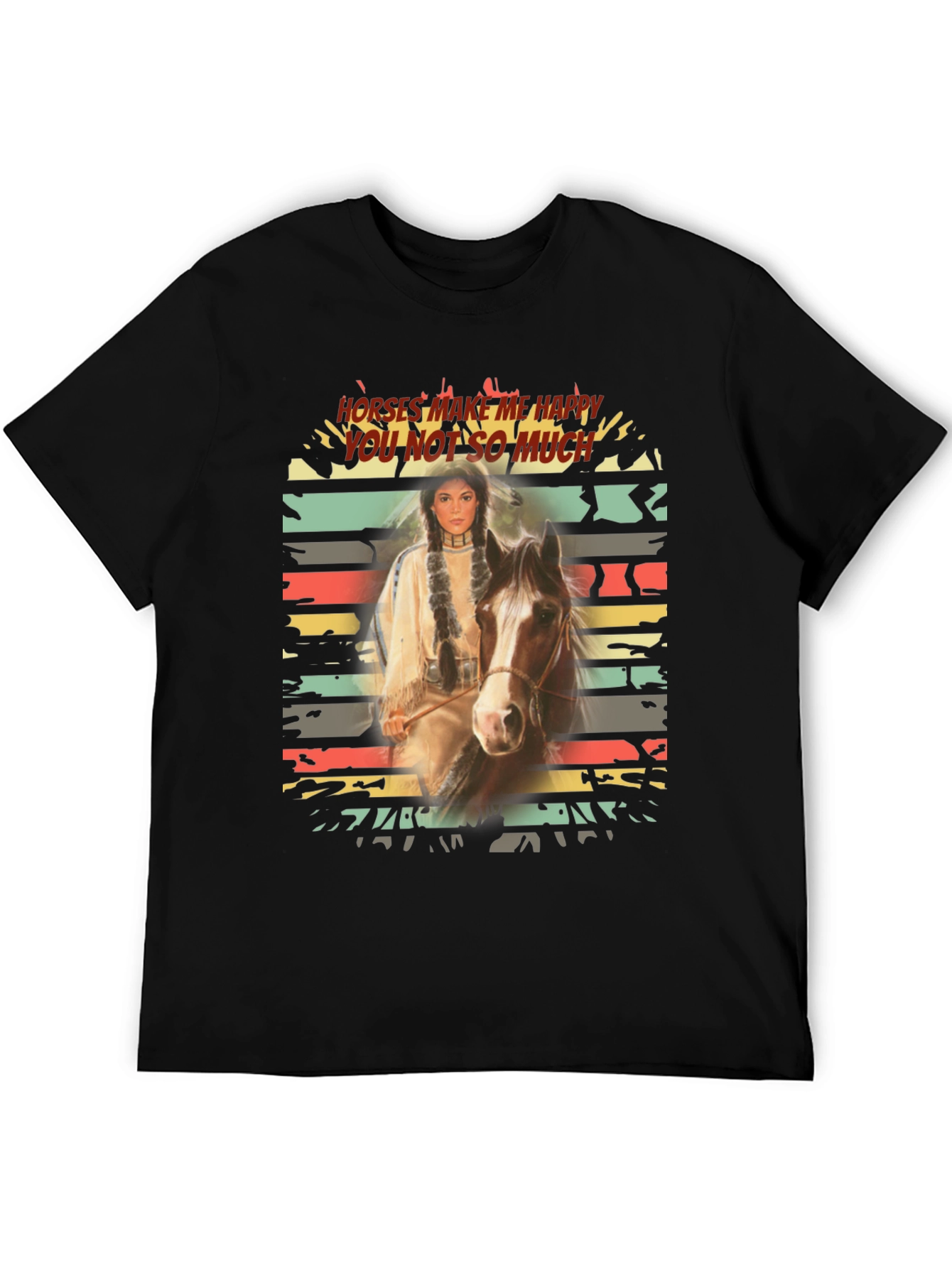 Horses Make Me Happy Graphic Tee