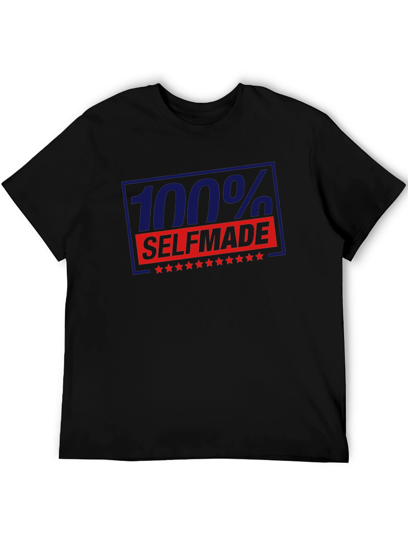 100% Self Made Graphic T-Shirt - Black
