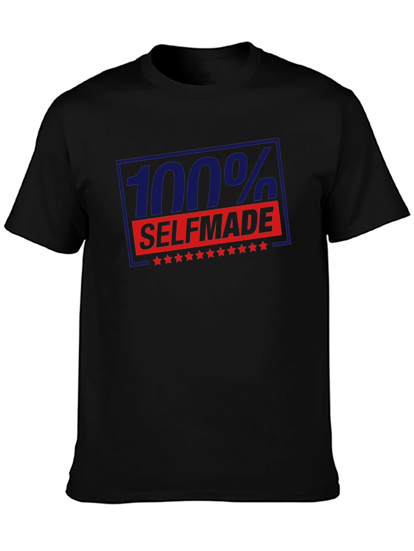 100% Self Made Graphic T-Shirt - Black