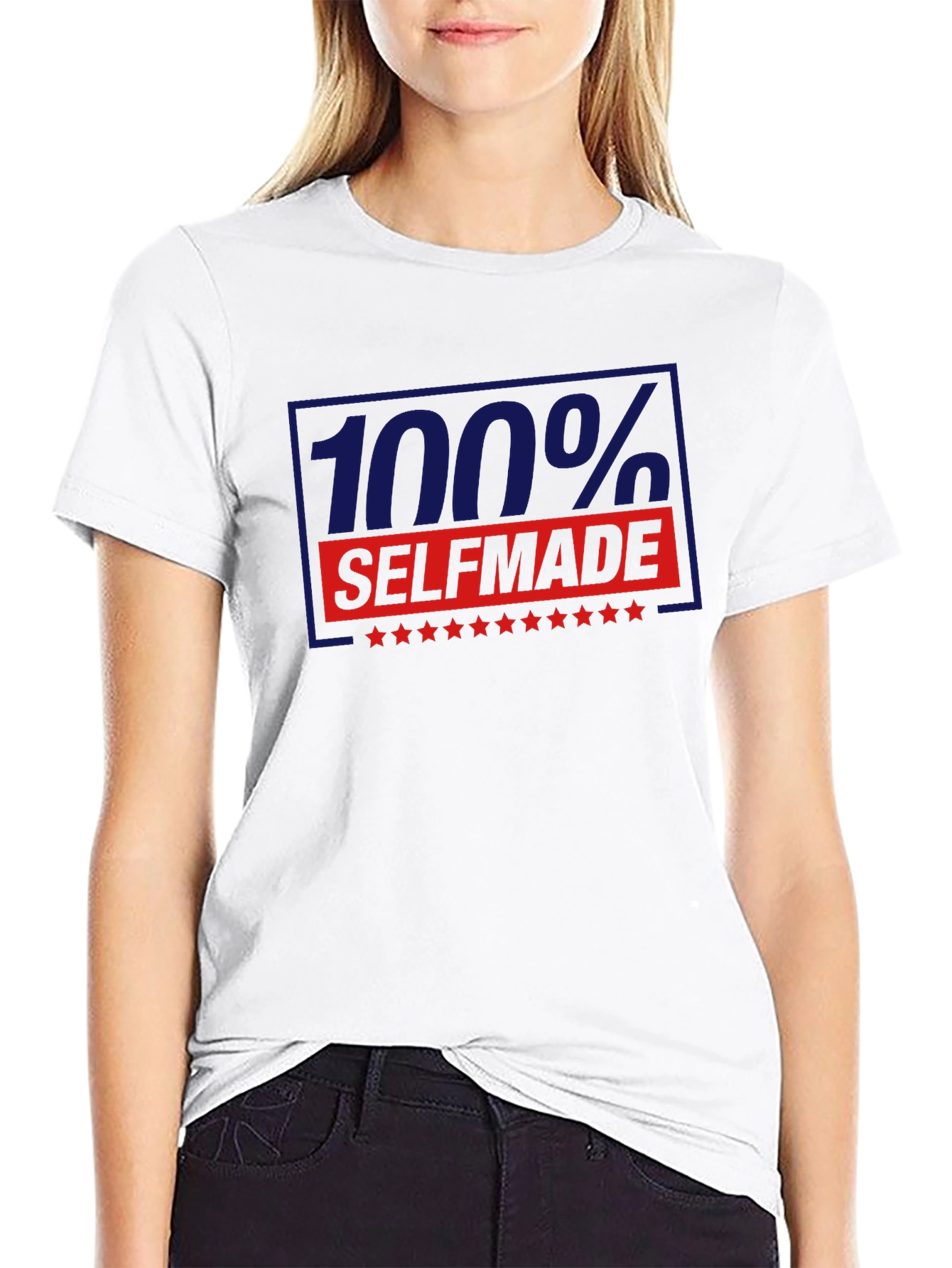100% Self Made Graphic T-Shirt - Black