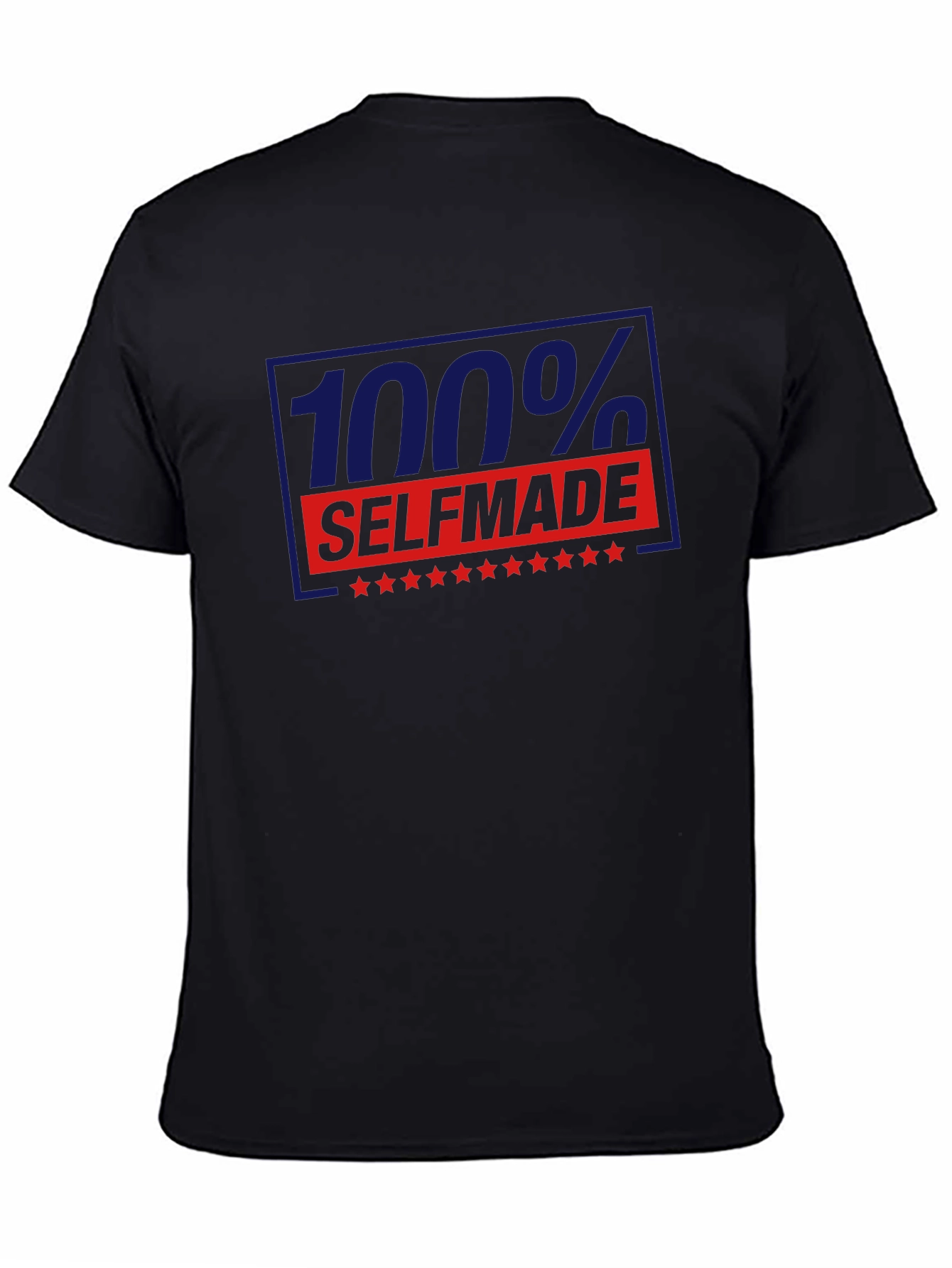 100% Self Made Graphic T-Shirt - Black