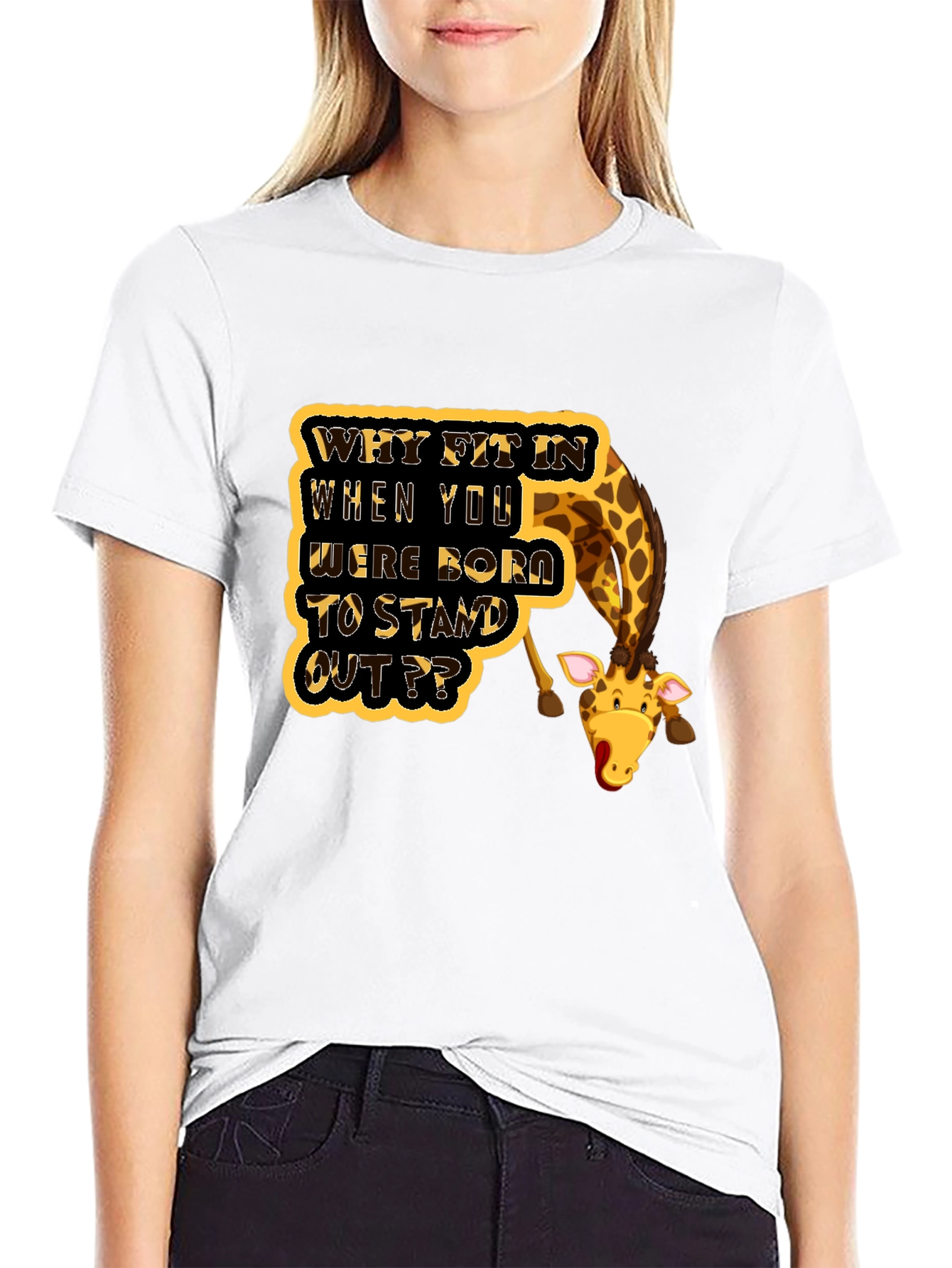 Stand Out Giraffe T-Shirt