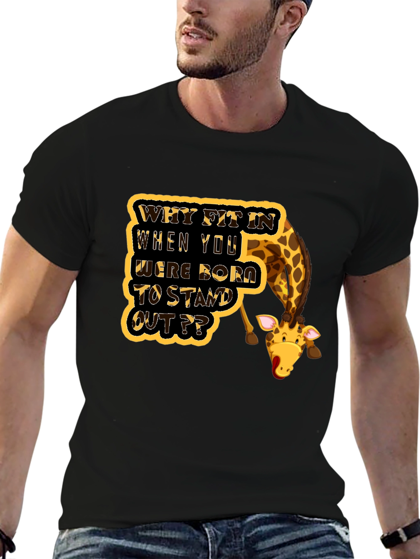 Stand Out Giraffe T-Shirt