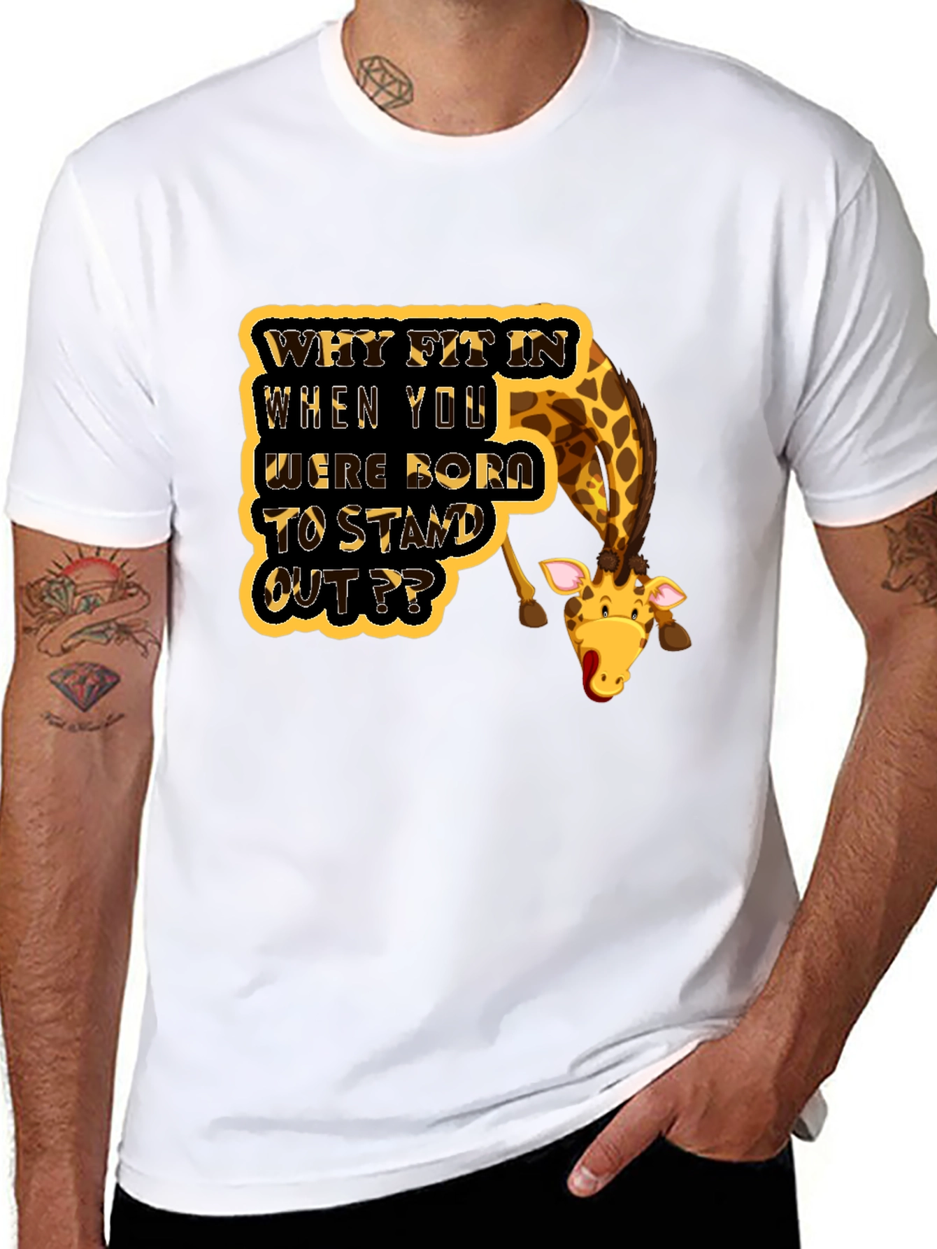 Stand Out Giraffe T-Shirt