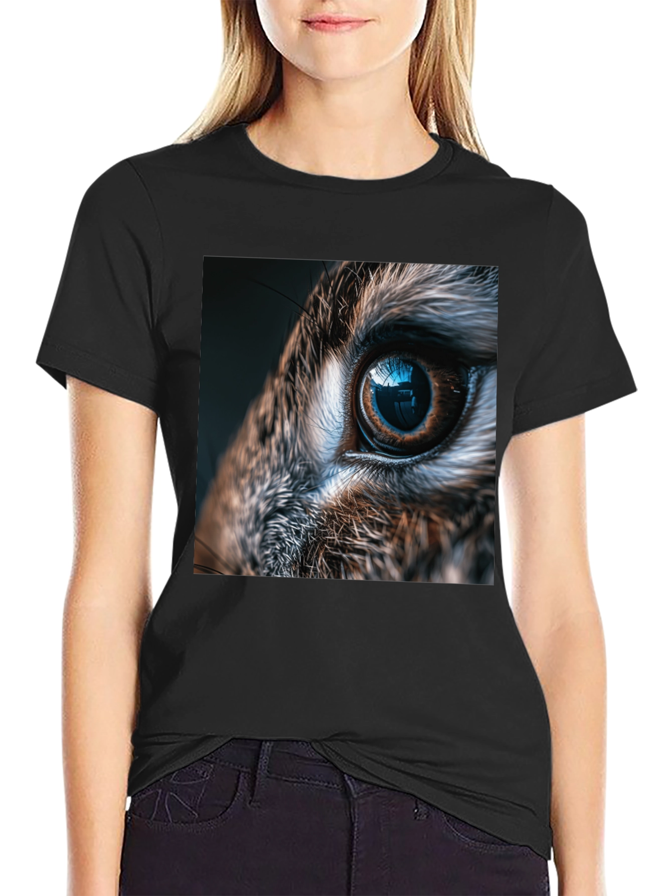 Eye See You Graphic Tee - Black